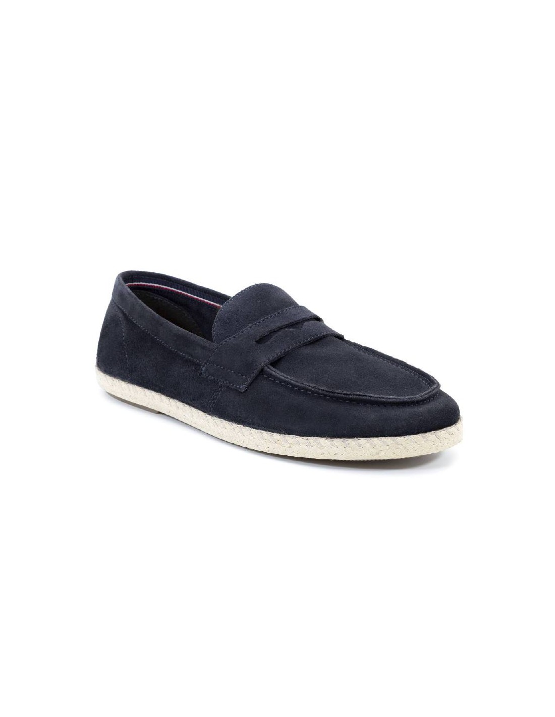 ortiz & reed Alpargatas de piel afelpado color azul SALGAR-NAVY Oferta exclusiva