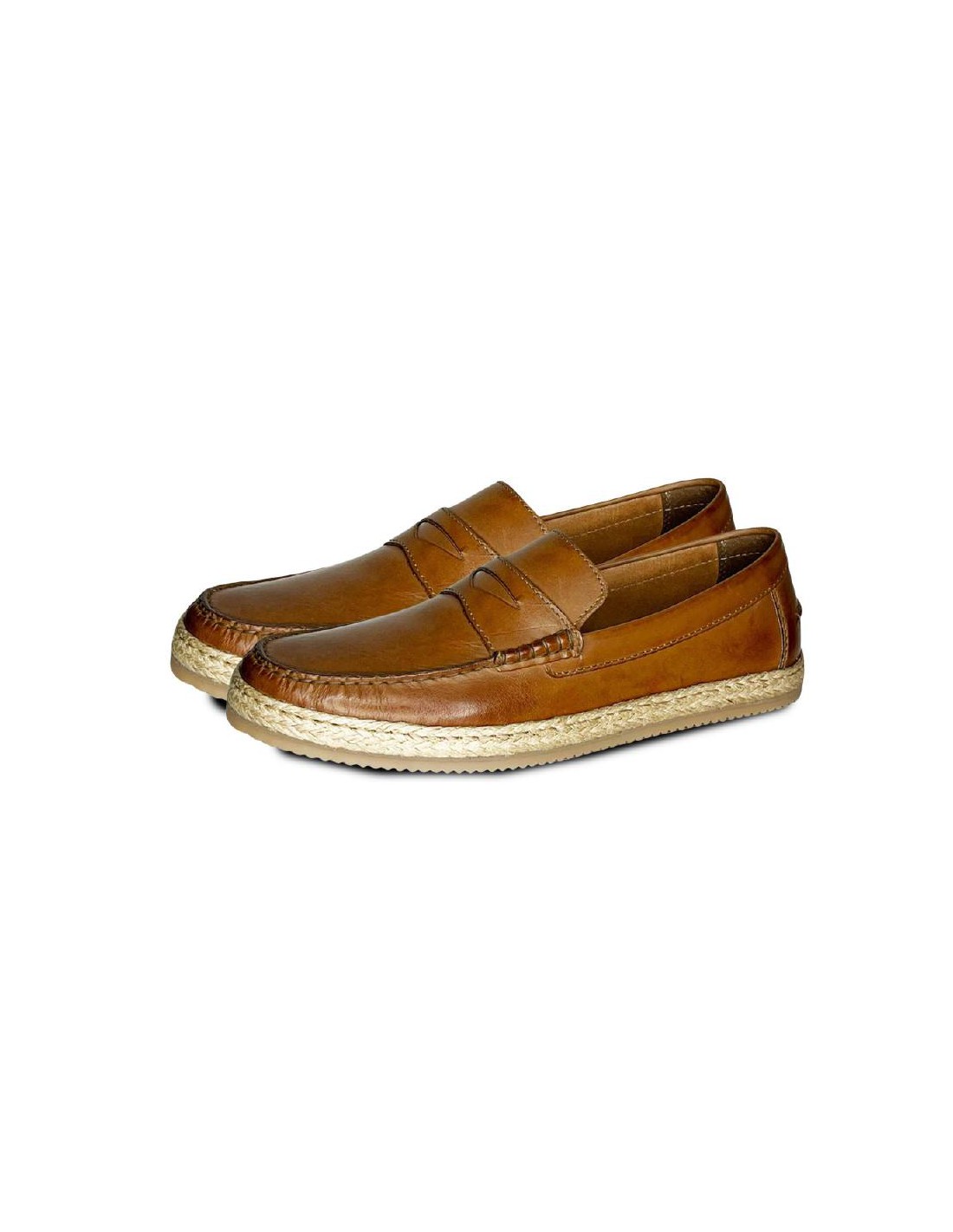 ortiz & reed Alpargatas de piel con antifaz color cuero VADIL-CUERO Descuento por venta flash