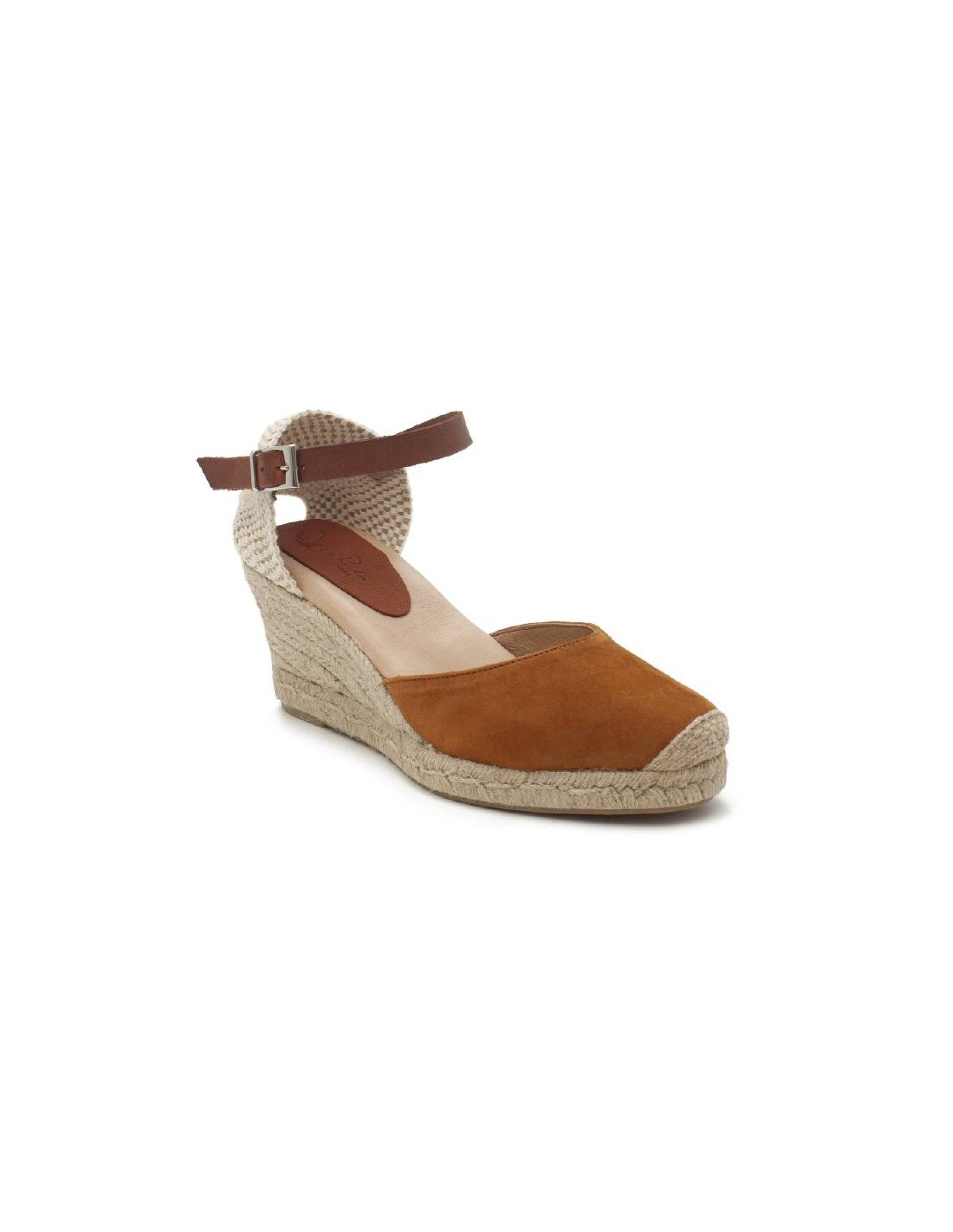 ortiz & reed Alpargatas de mujer de ante y piel liso color cuero W-AITANA-TAN Gran oferta