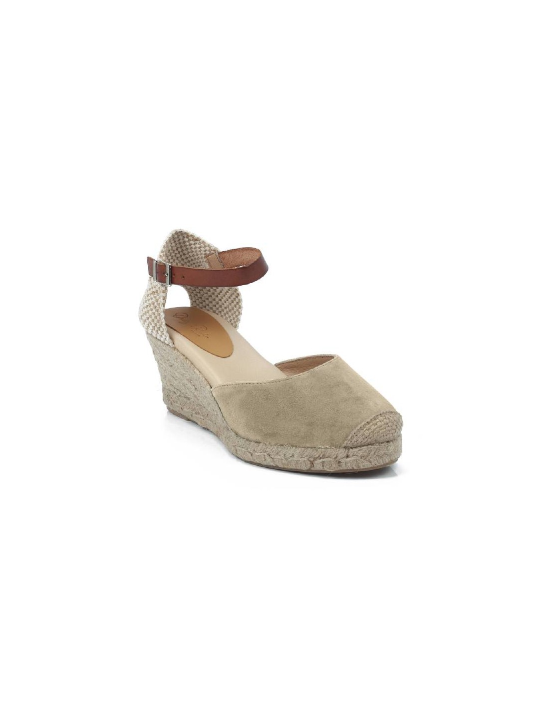 ortiz & reed Alpargatas de mujer de piel afelpado color beige W-AFELA-BEIGE Rebajas de fábrica