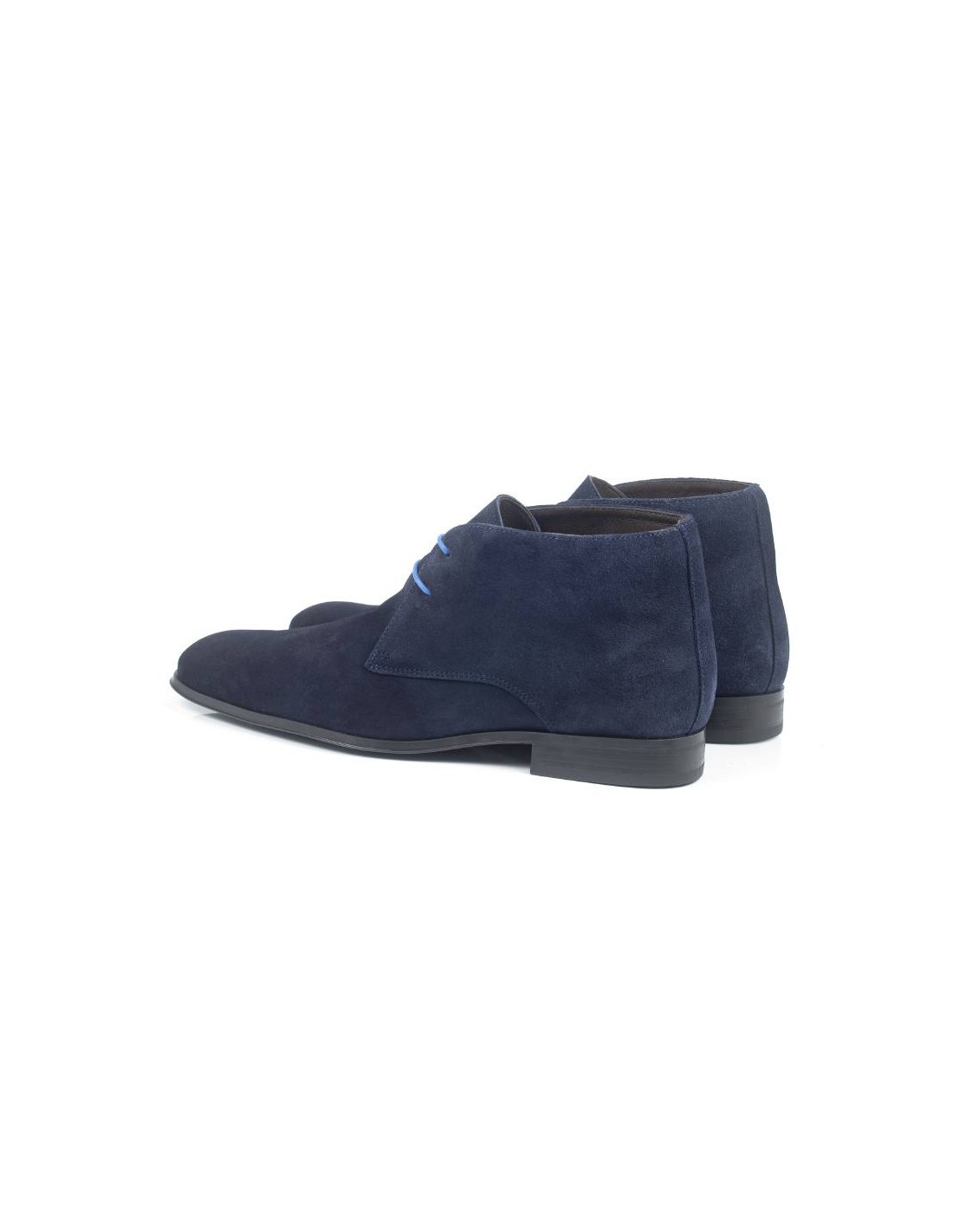 ortiz & reed Botín de ante liso color azul COBERT-NAVY Tienda