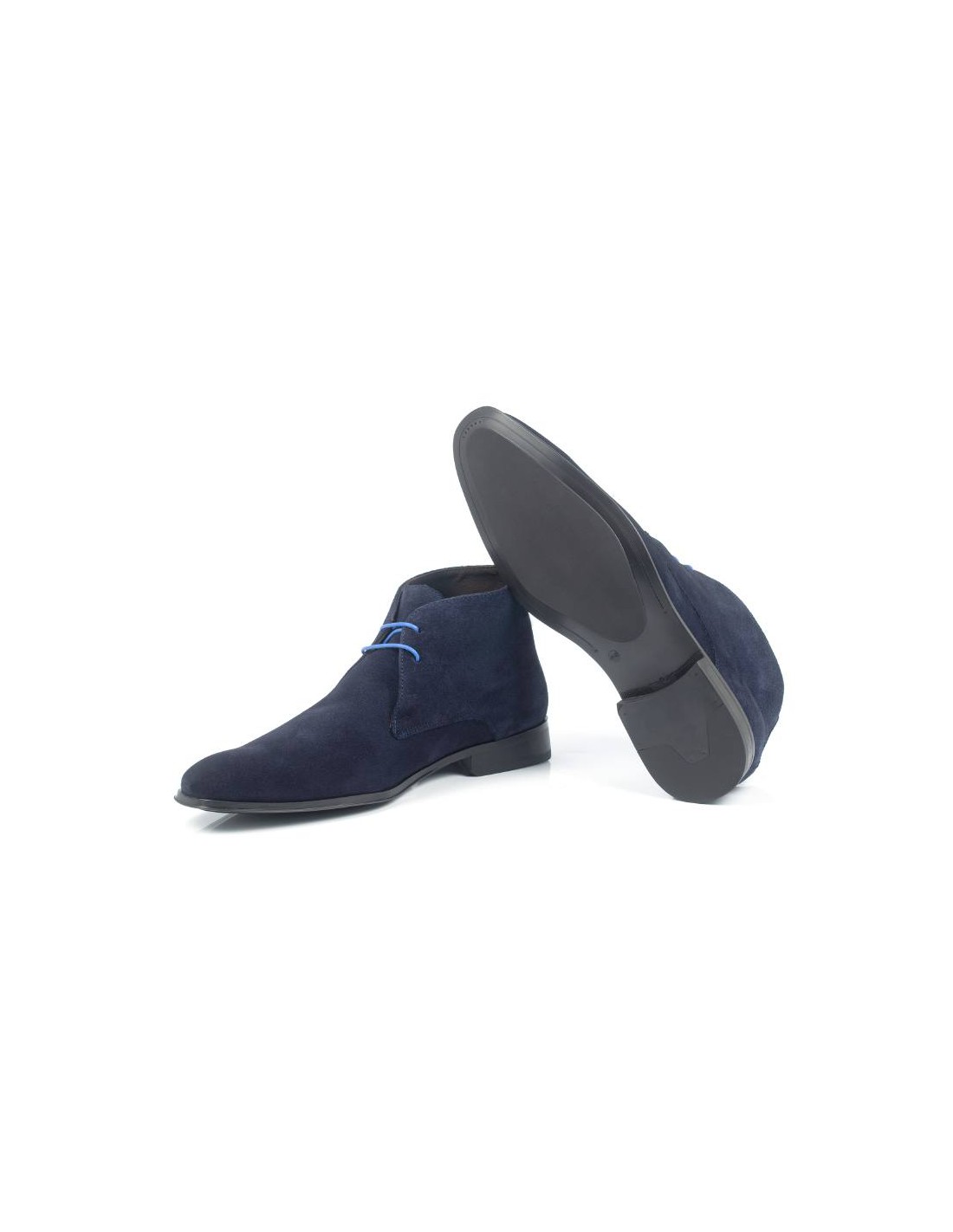 ortiz & reed Botín de ante liso color azul COBERT-NAVY Tienda