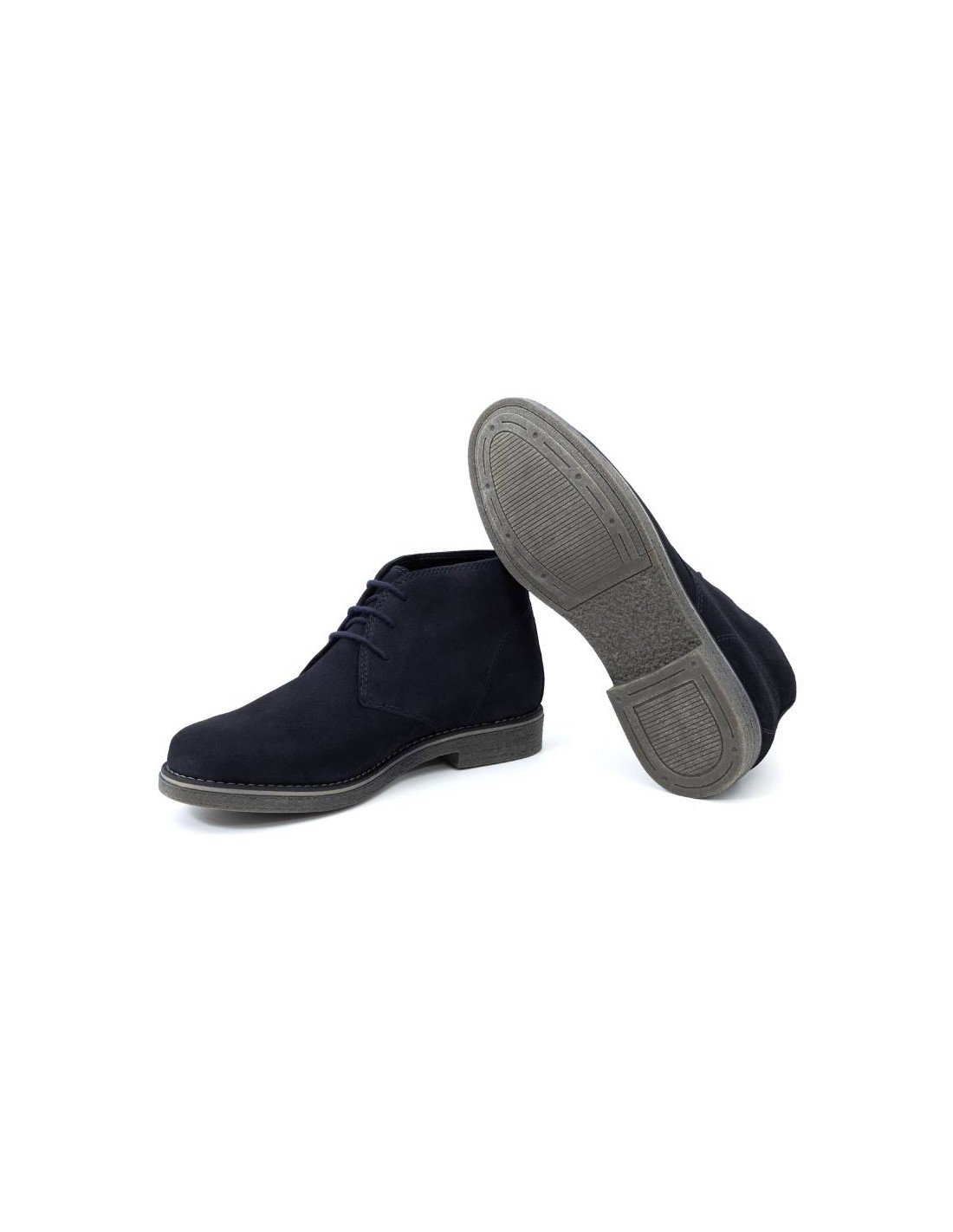 ortiz & reed Botín de ante liso color azul SILKOR-BLUE Tienda