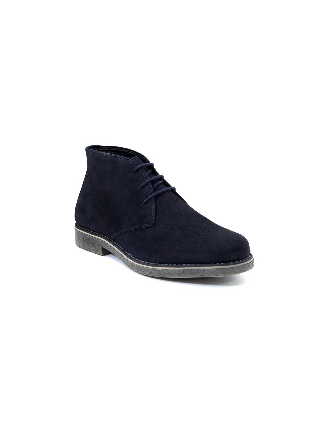 ortiz & reed Botín de ante liso color azul SILKOR-BLUE Tienda