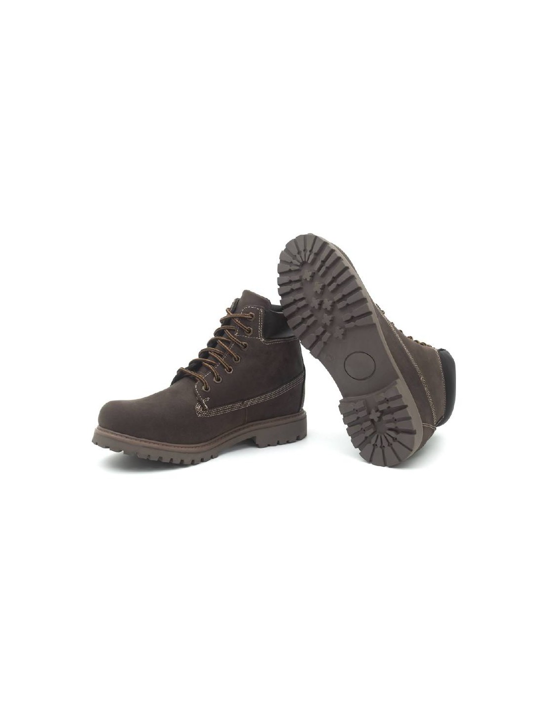 ortiz & reed Botín de nobuck liso color marrón NEBOR-CHOCOLATE Oferta especial de fábrica