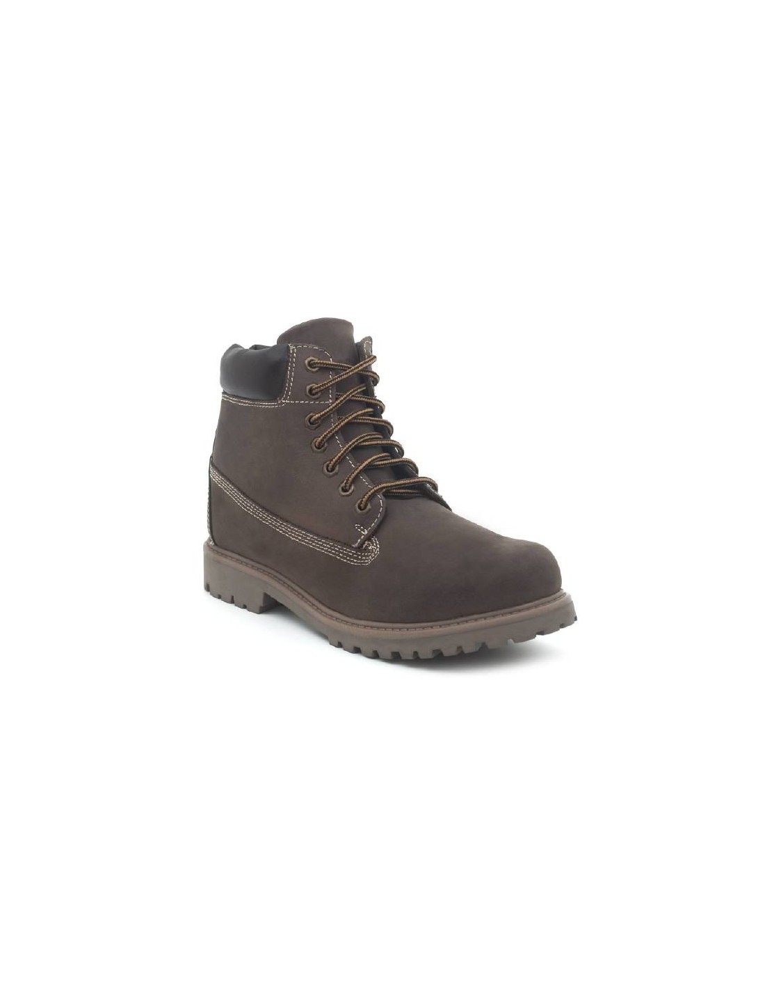ortiz & reed Botín de nobuck liso color marrón NEBOR-CHOCOLATE Oferta especial de fábrica