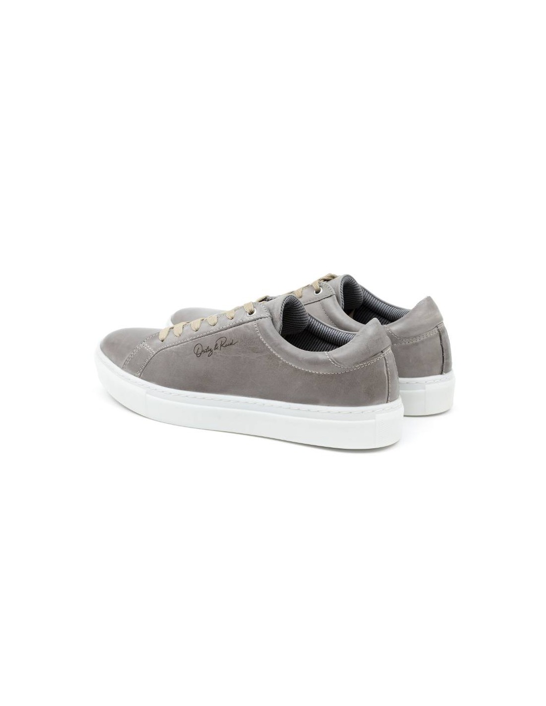ortiz & reed Sneakers de piel liso color gris DWILL-GREY Ofertas