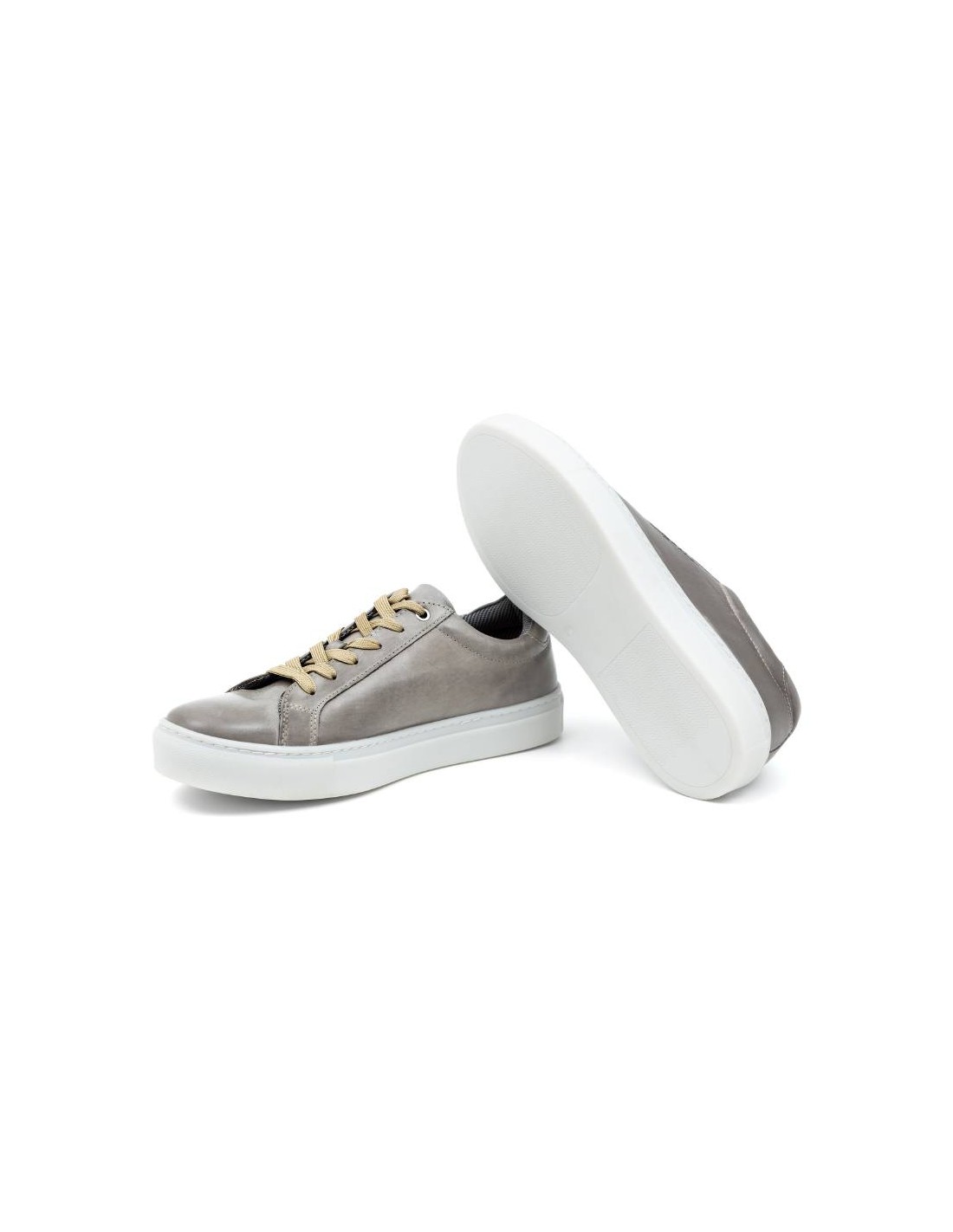 ortiz & reed Sneakers de piel liso color gris DWILL-GREY Ofertas