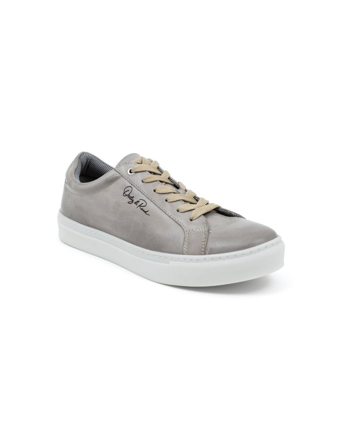ortiz & reed Sneakers de piel liso color gris DWILL-GREY Ofertas