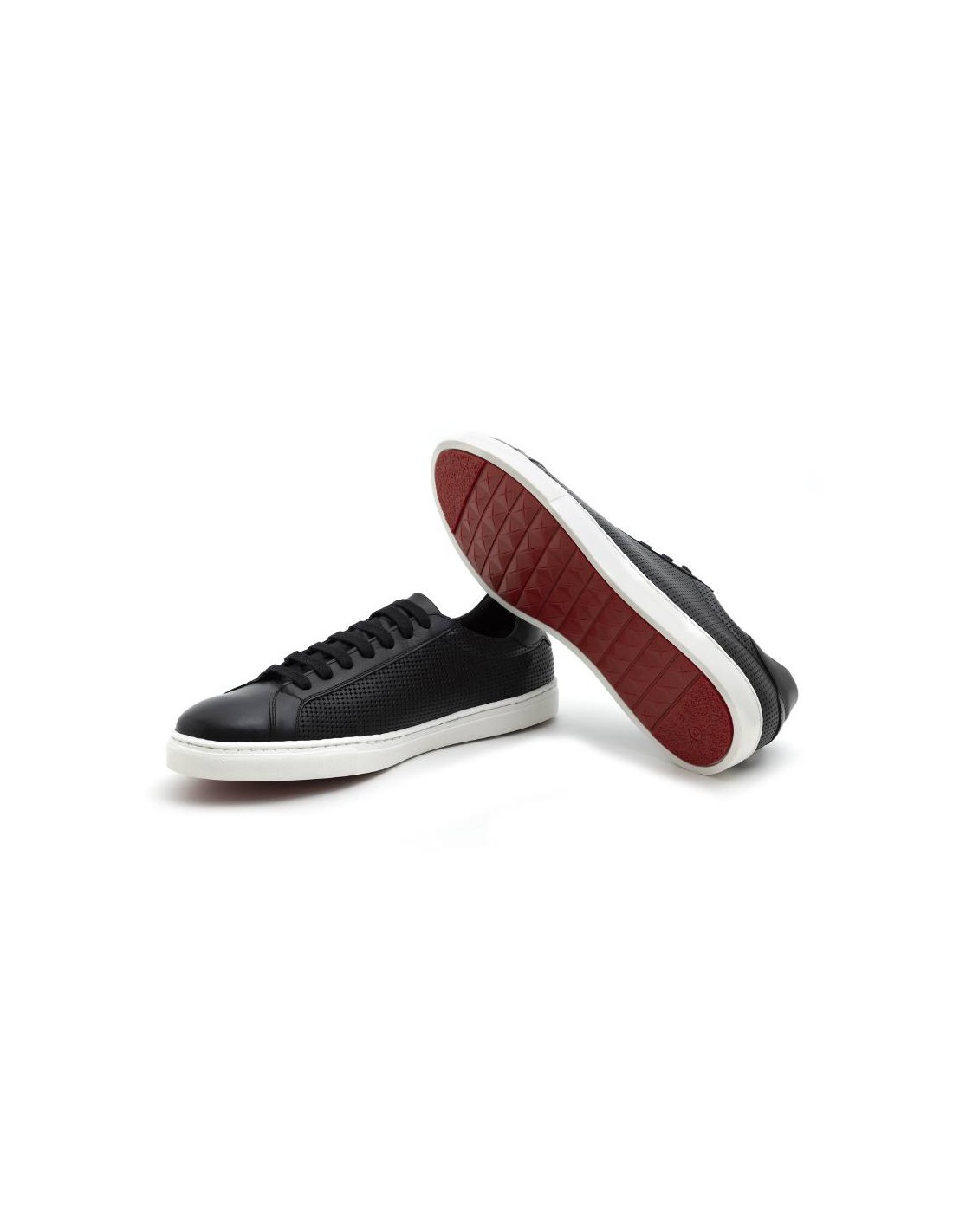ortiz & reed Sneakers de piel liso color negro CATANOR-NEGRO En oferta