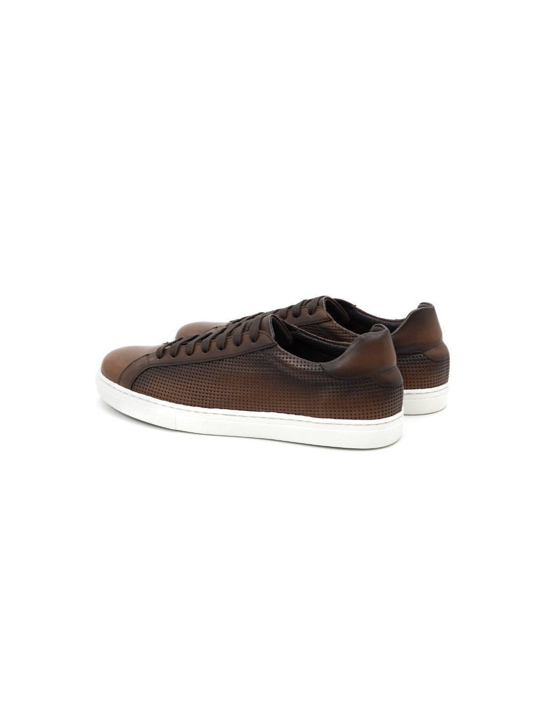 ortiz & reed Sneakers de piel picado color cuero CATANOR-CUERO Gran oferta