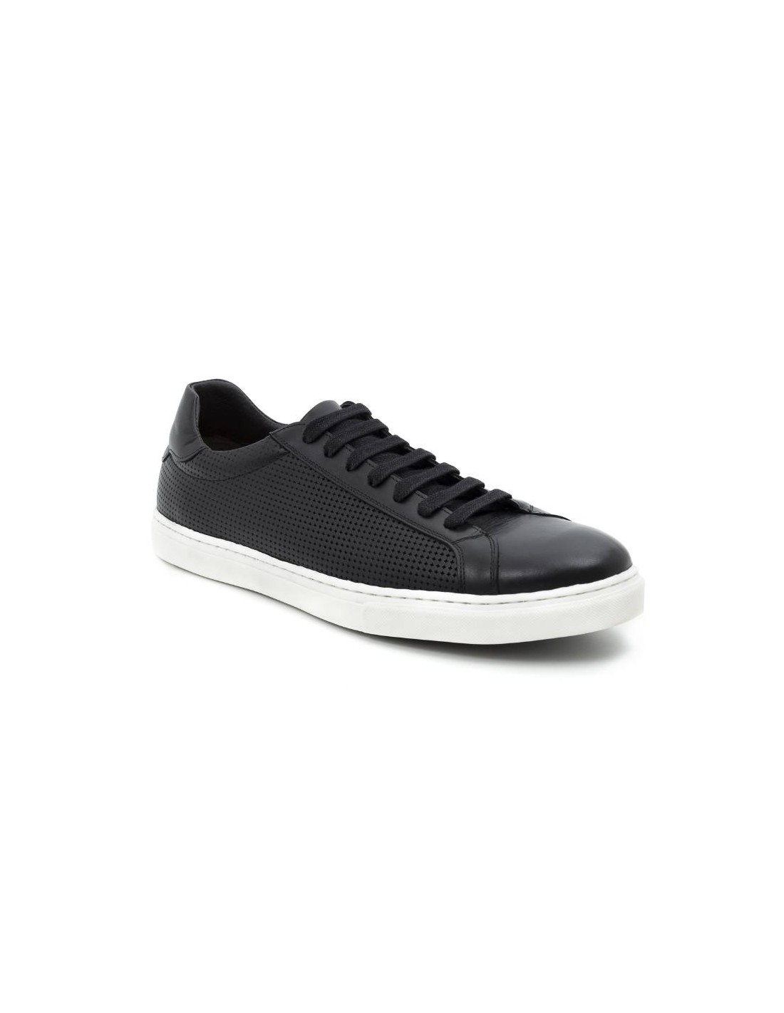 ortiz & reed Sneakers de piel picado color negro LUMAGOR-NEGRO Rebajas baratas