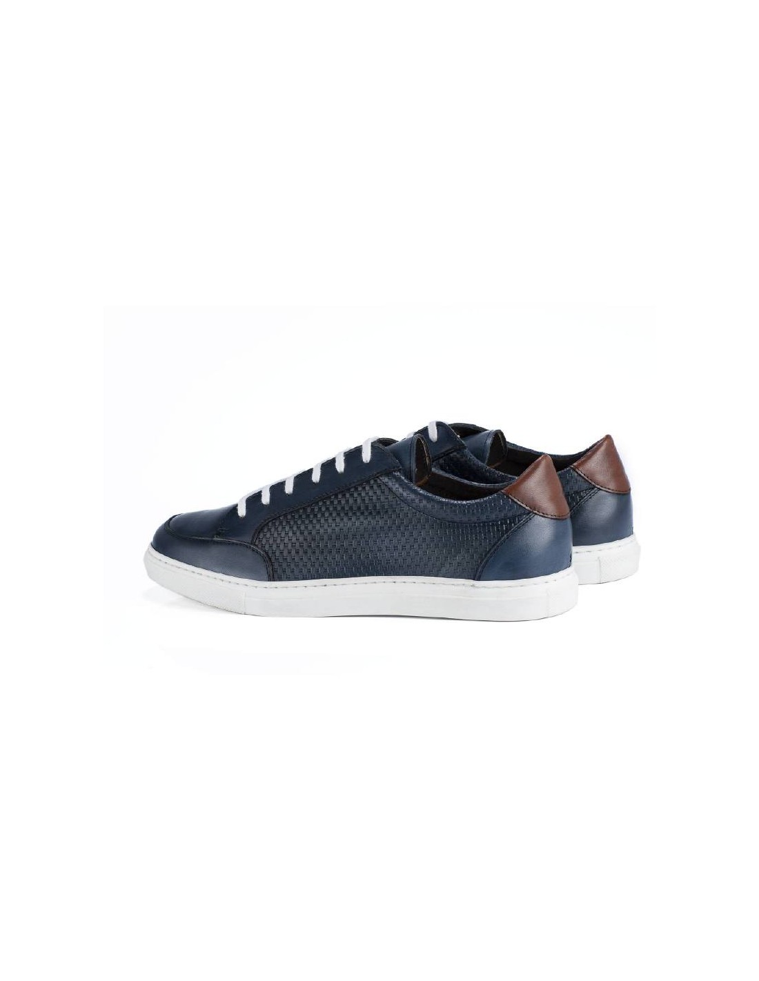 ortiz & reed Sneakers de piel trenzado color azul BETRENO-MARINO Los más vendidos