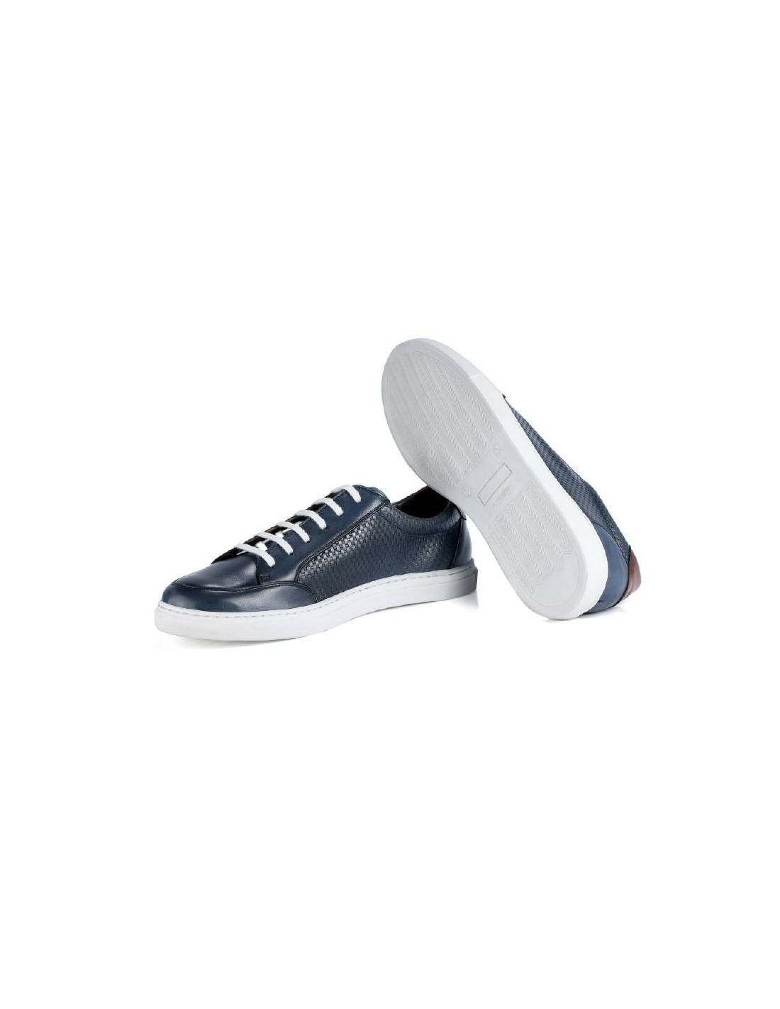 ortiz & reed Sneakers de piel trenzado color azul BETRENO-MARINO Los más vendidos