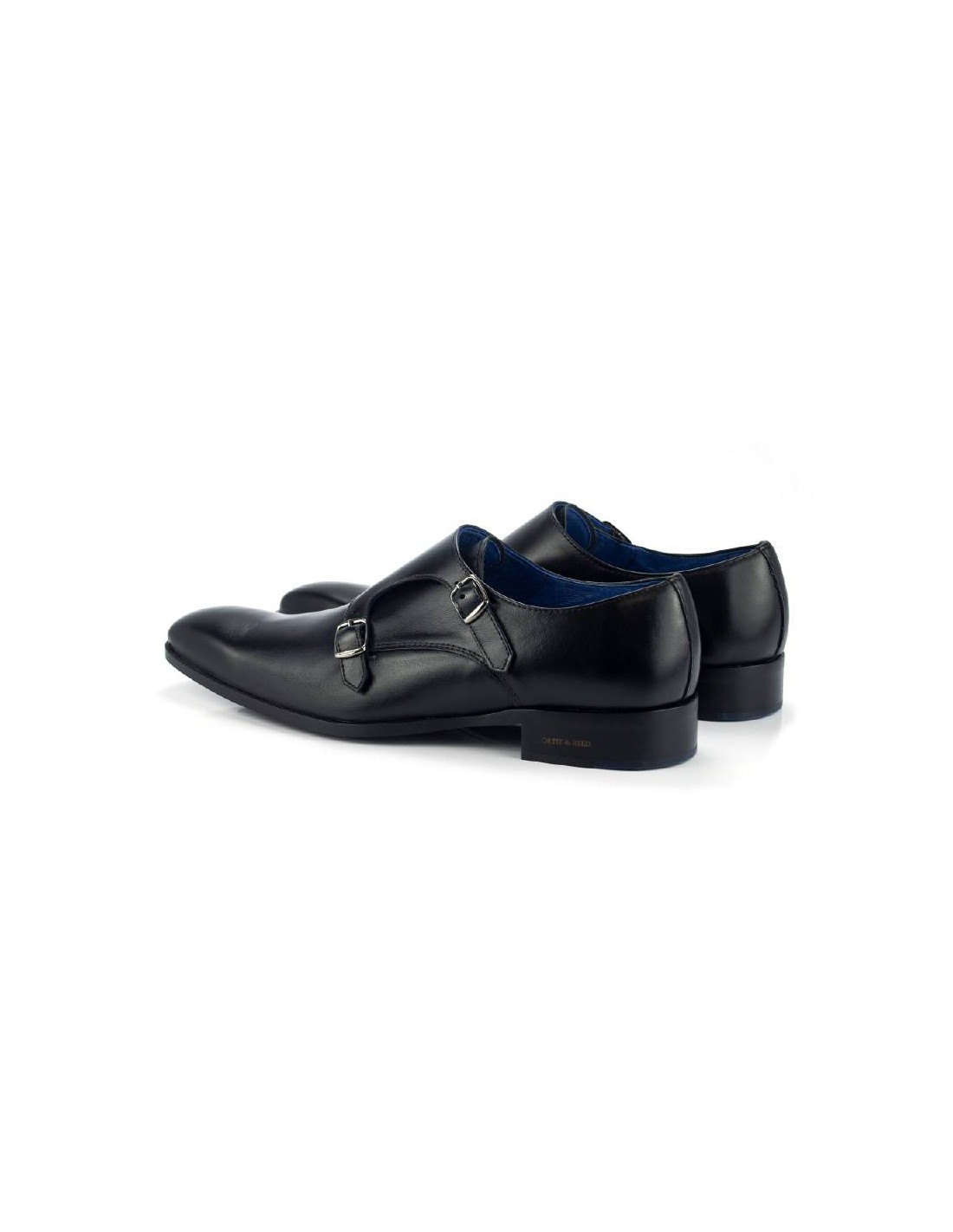 ortiz & reed Zapato con hebilla de piel con dos hebillas color negro CRASANTO-NEGRO Descuento