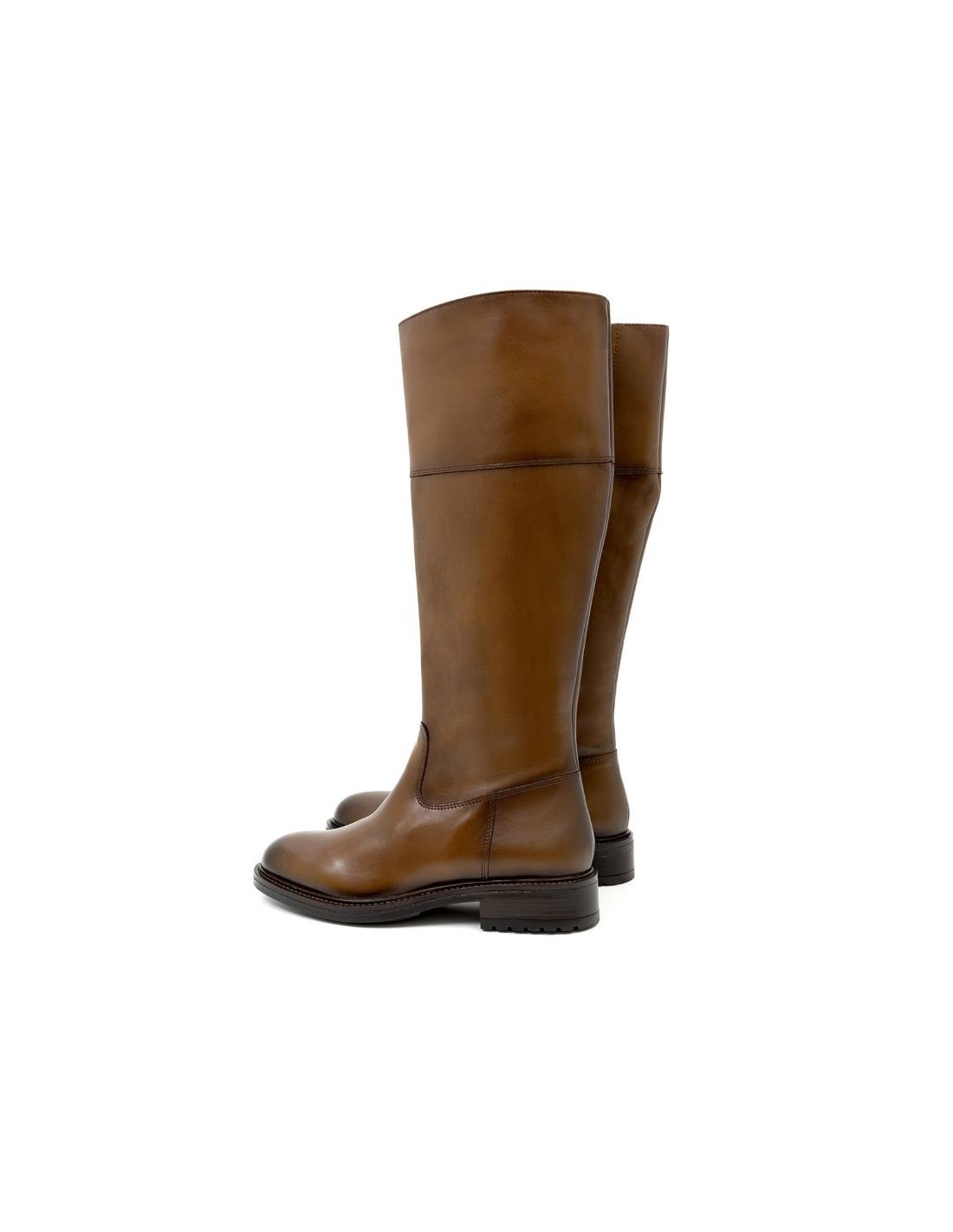 ortiz & reed Botas de mujer de piel difuminado color cuero W-NALUFA-CUERO Rebajas top