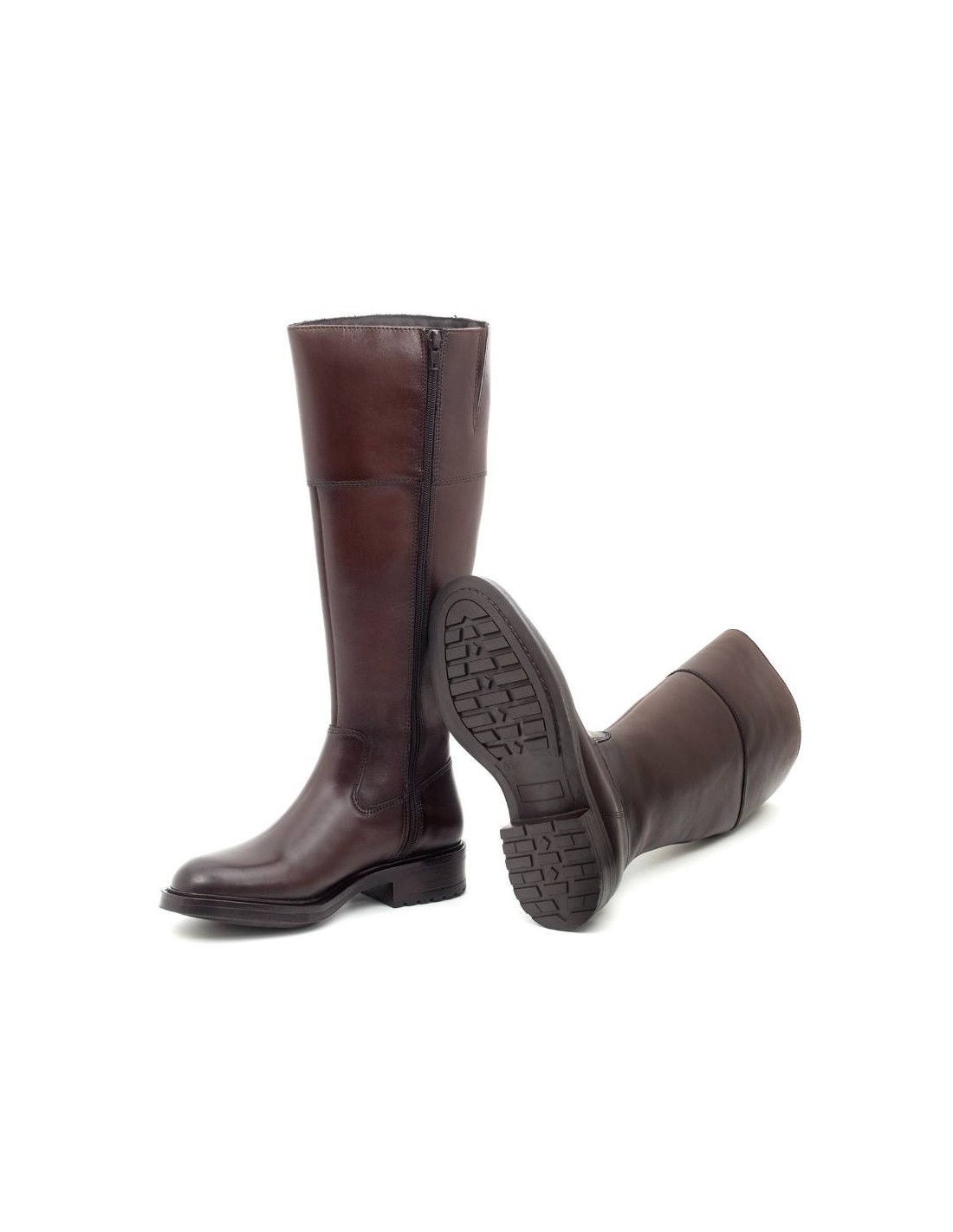 ortiz & reed Botas de mujer de piel difuminado color marrón W-NALUFA-MARRON Últimos 3 días