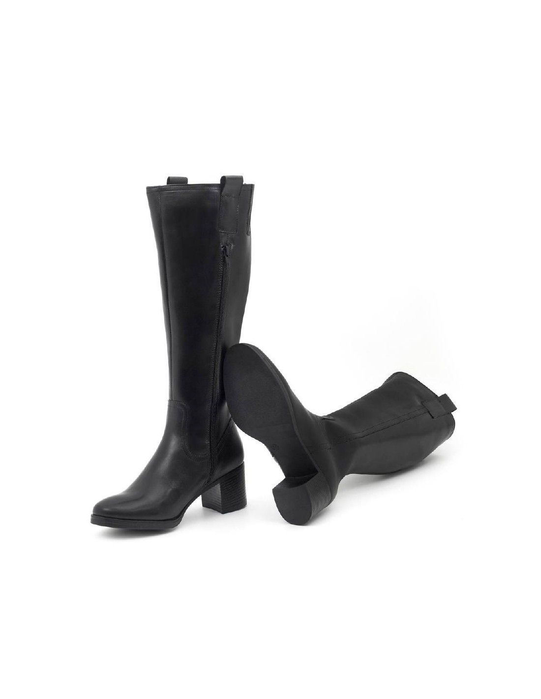 ortiz & reed Botas de mujer de piel difuminado color negro W-NAPOLI-NEGRO Solo hoy