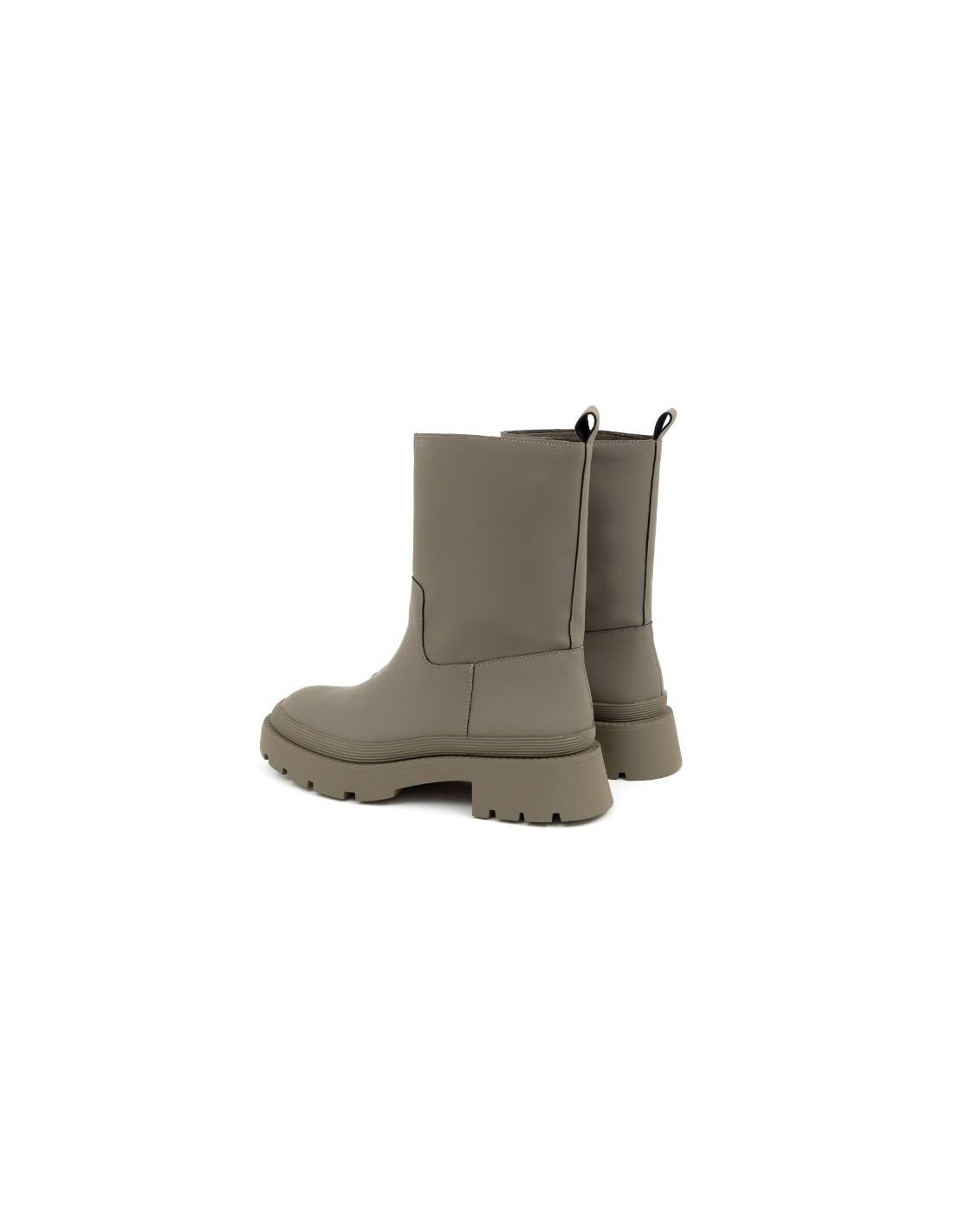 ortiz & reed Botas de mujer liso con cremallera color verde W-OLIVOR-KAKI Promoción trimestral
