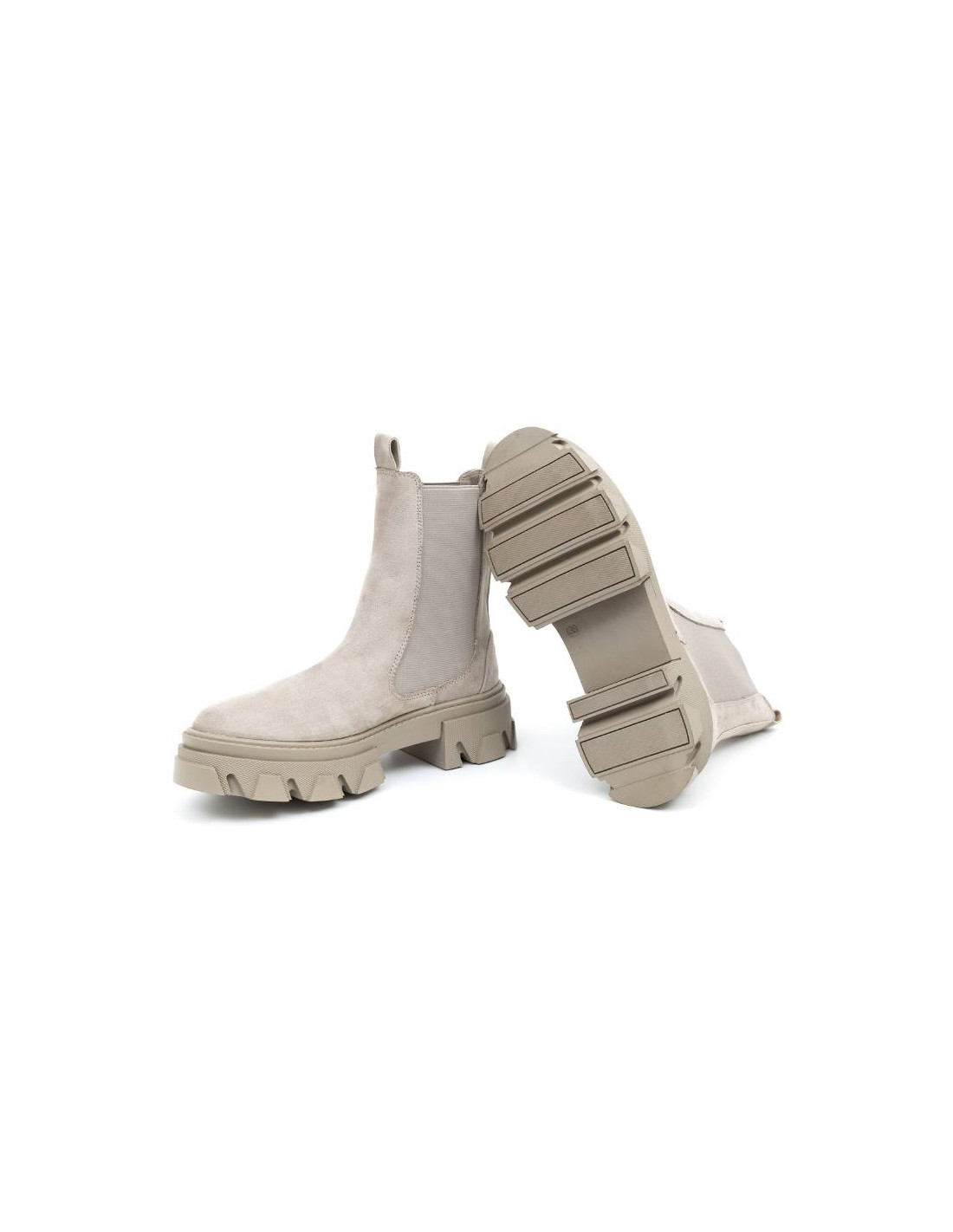 ortiz & reed Botas de mujer liso con una hebilla color beige W-ONEROR-BEIGE Solo queda un día