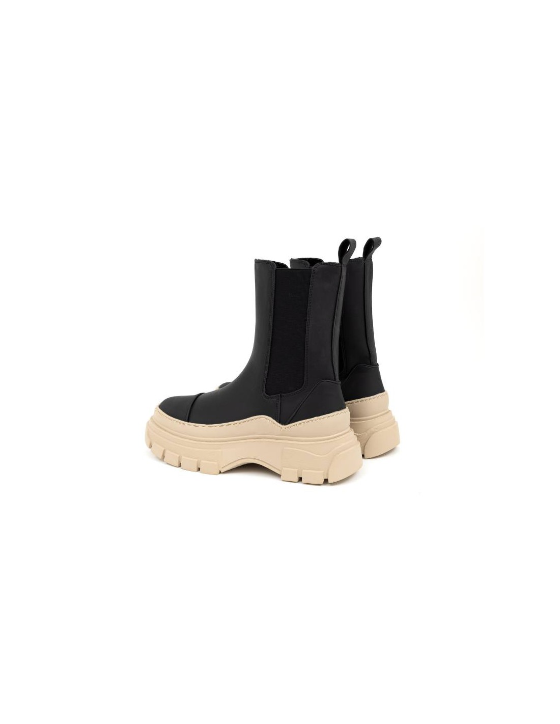 ortiz & reed Botas de mujer liso liso color negro W-OLUCHOR-NEGRO-BEIGE Superdescuento