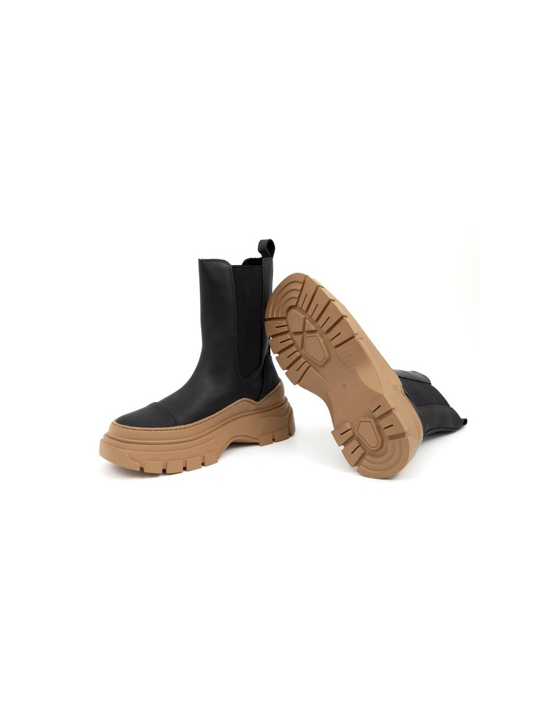 ortiz & reed Botas de mujer liso liso color negro W-OLUCHOR-NEGRO-CUERO Grandes descuentos