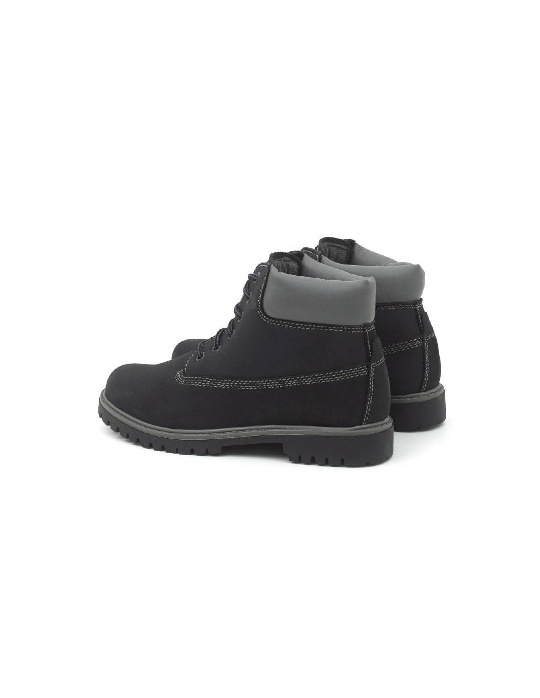 ortiz & reed Botines de mujer de nobuck liso color negro W-NELOR-BLACK Tienda de fábrica