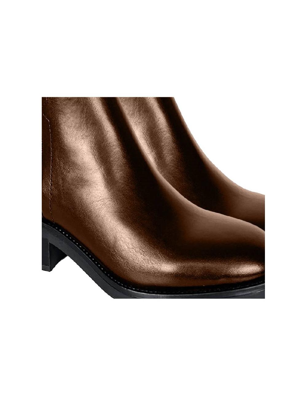 ortiz & reed Botines de mujer de piel acabado a mano color cuero W-EROR-CUERO Limitado a 3 días
