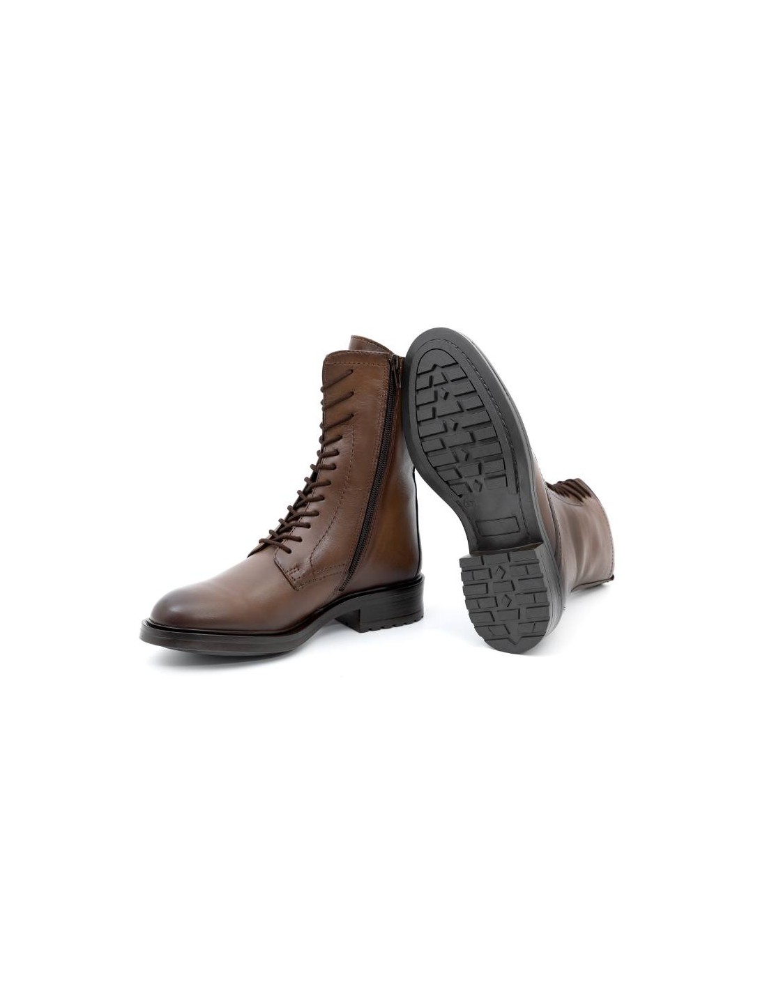 ortiz & reed Botines de mujer de piel acabado a mano color cuero W-NAGLOR-CUERO Ahorra y exporta