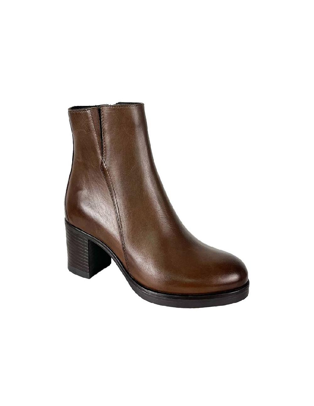 ortiz & reed Botines de mujer de piel acabado a mano color cuero W-NELAMORI-CUERO Descuentos del mes