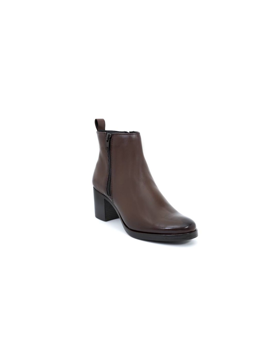 ortiz & reed Botines de mujer de piel acabado a mano color cuero W-NIFE-CUERO Oferta exclusiva