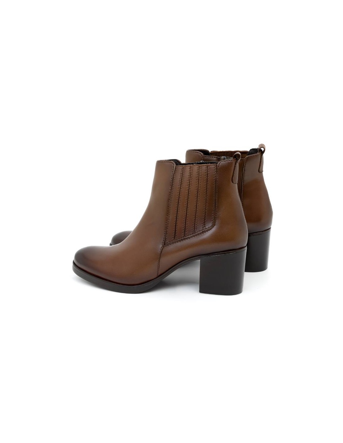 ortiz & reed Botines de mujer de piel acabado a mano color cuero W-PELSICOR-CUERO Descuento por venta flash
