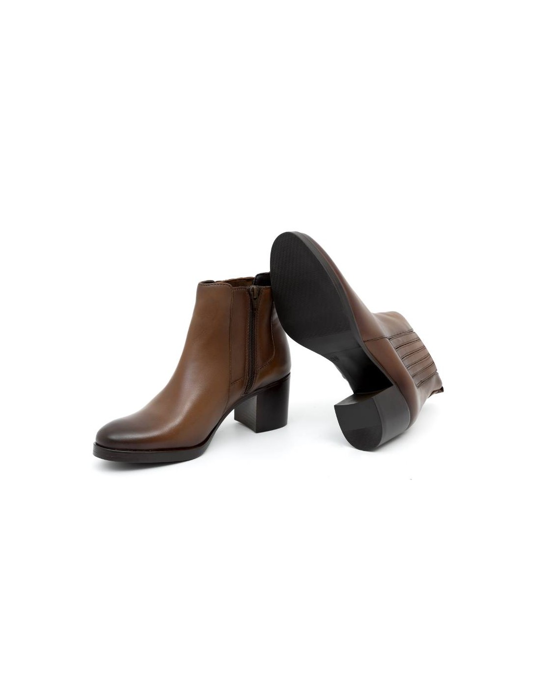 ortiz & reed Botines de mujer de piel acabado a mano color cuero W-PELSICOR-CUERO Descuento por venta flash