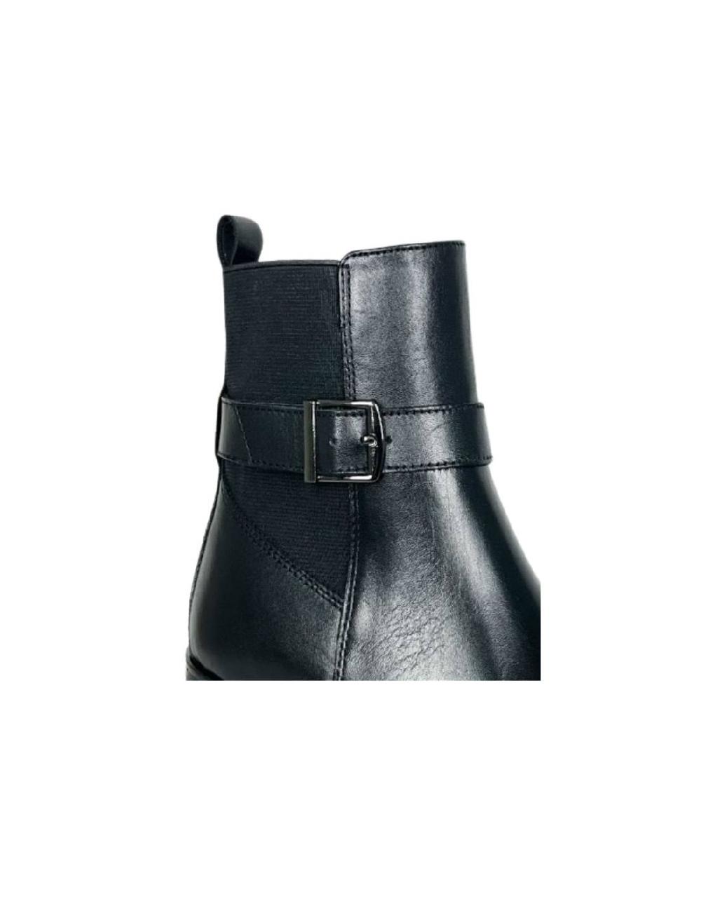 ortiz & reed Botines de mujer de piel acabado a mano color negro W-ANIMOR-BLACK Outlet