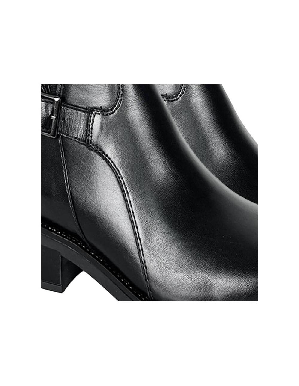 ortiz & reed Botines de mujer de piel acabado a mano color negro W-ECHAMOR-BLACK Outlet online