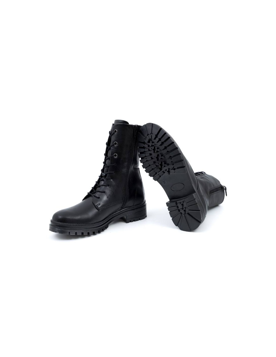 ortiz & reed Botines de mujer de piel acabado a mano color negro W-NACHE-NEGRO Rebajas