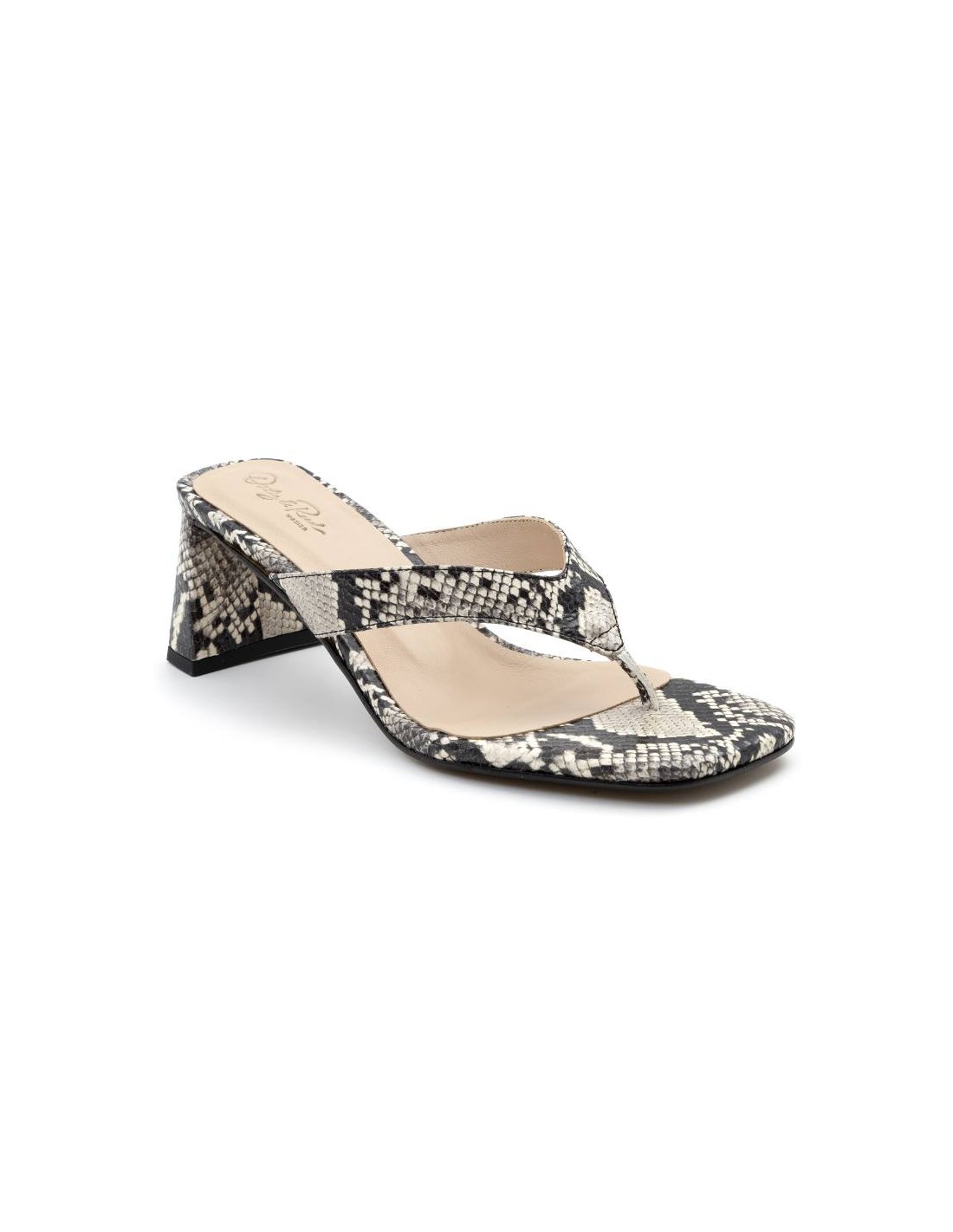 ortiz & reed Zapato de Vestir de piel liso color negro W-INGRID-NEGRO-BLANCO Envío gratis
