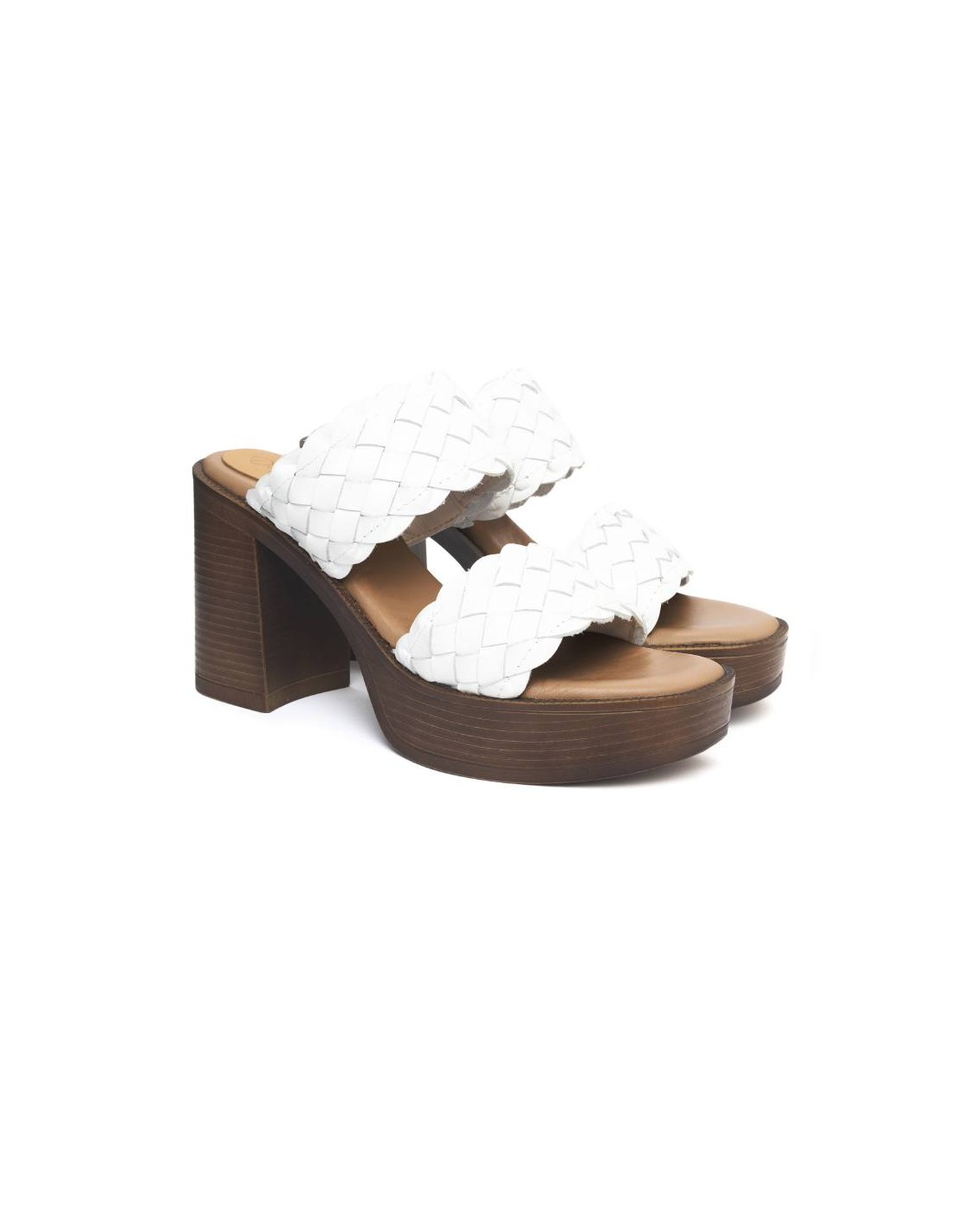ortiz & reed Zapato de Vestir de piel trenzado color blanco W-LARA-BLANCO COMPRAR AHORA