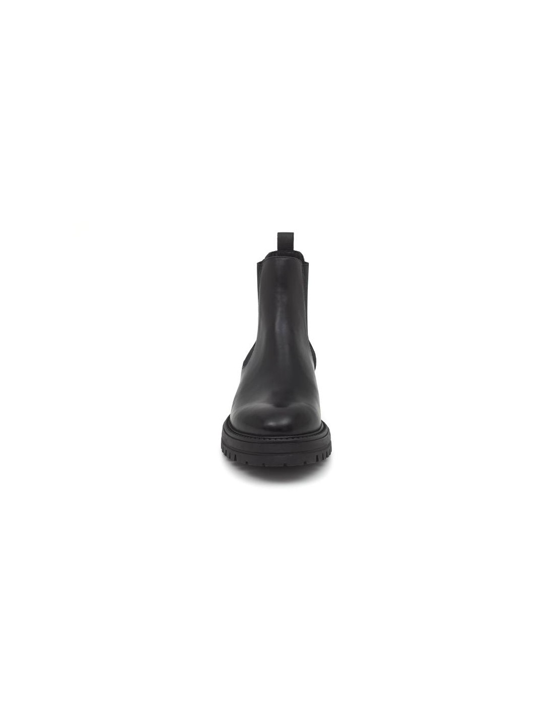 ortiz & reed Botín de piel con elástico lateral color negro PADIK-NEGRO Envío internacional gratuito