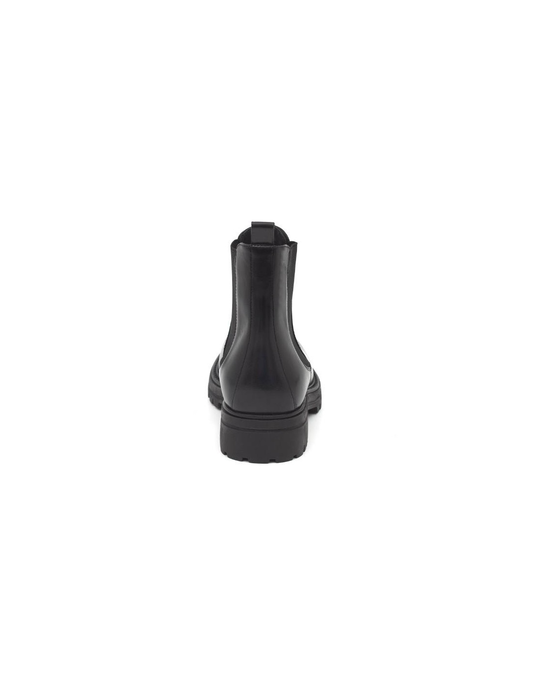 ortiz & reed Botín de piel con elástico lateral color negro PADIK-NEGRO Envío internacional gratuito