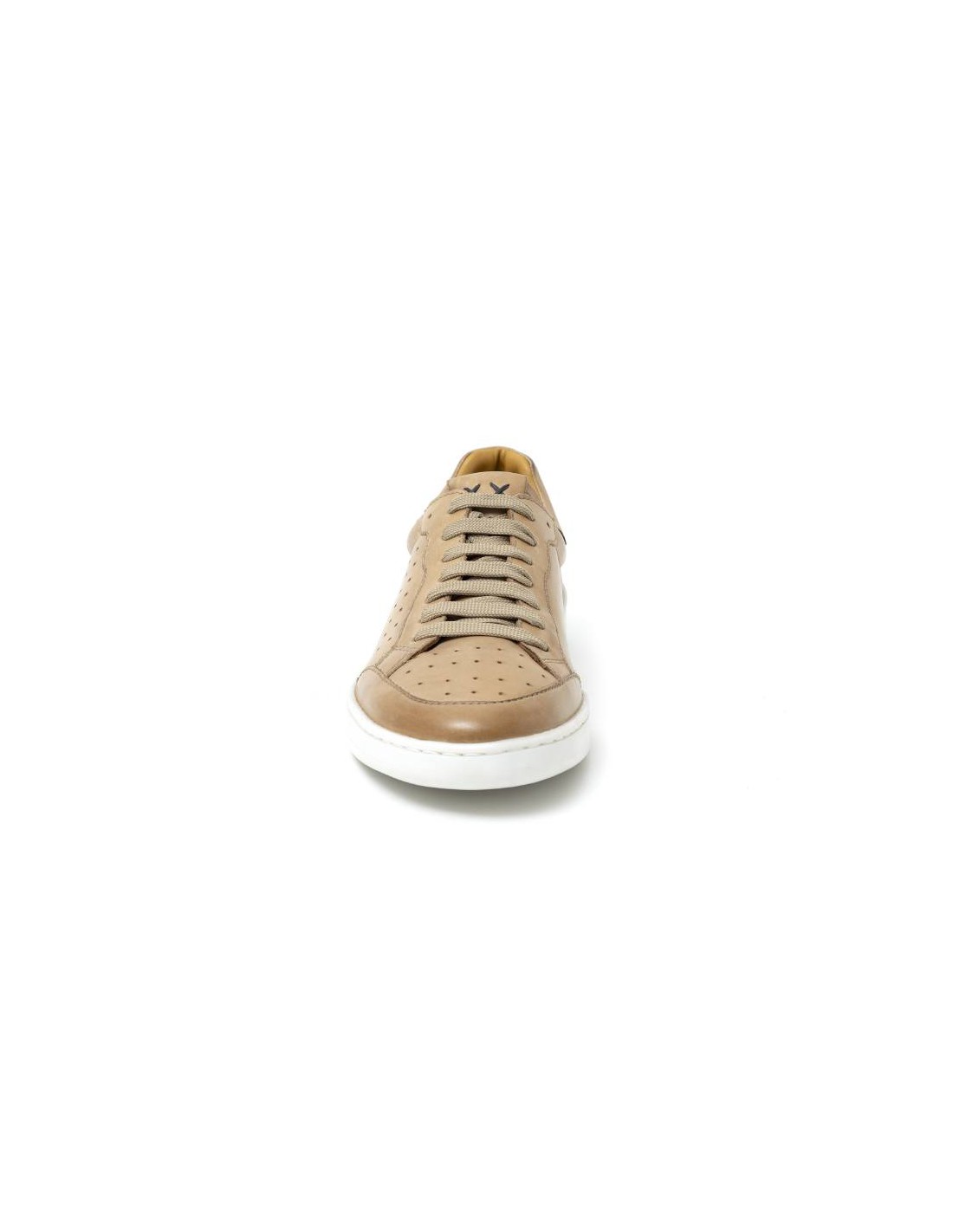 ortiz & reed Sneakers de piel acabado picado color beige DARRA-BEIGE 2025