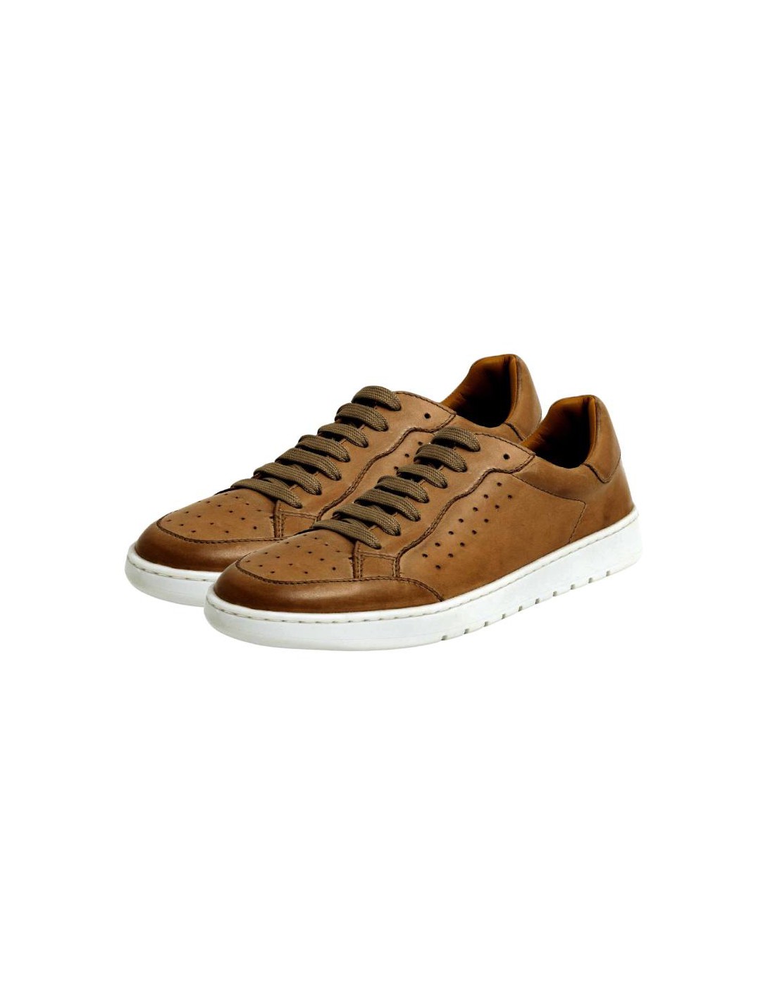 ortiz & reed Sneakers de piel acabado picado color cuero DARRA-CUERO En línea
