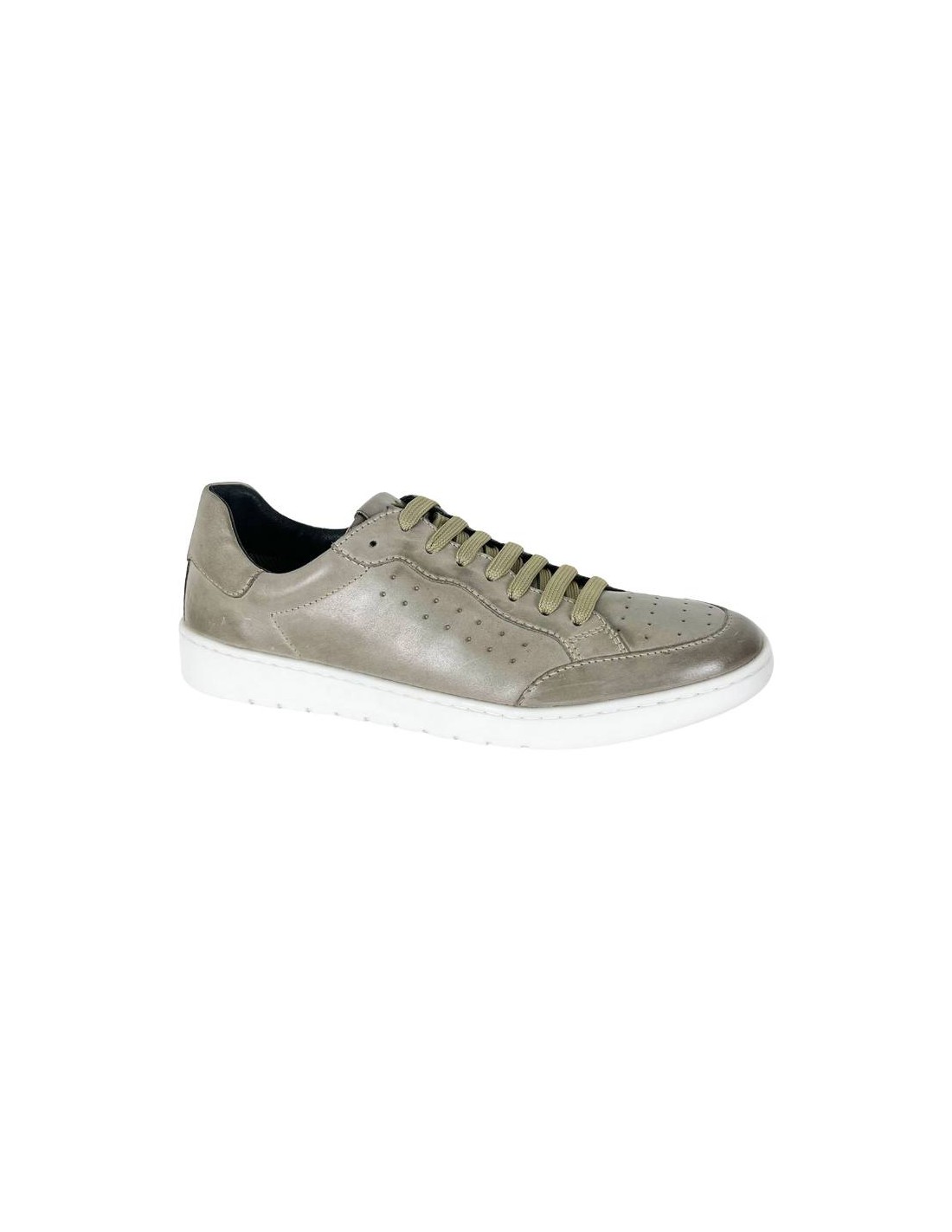ortiz & reed Sneakers de piel acabado picado color gris DARRA-GREY Outlet