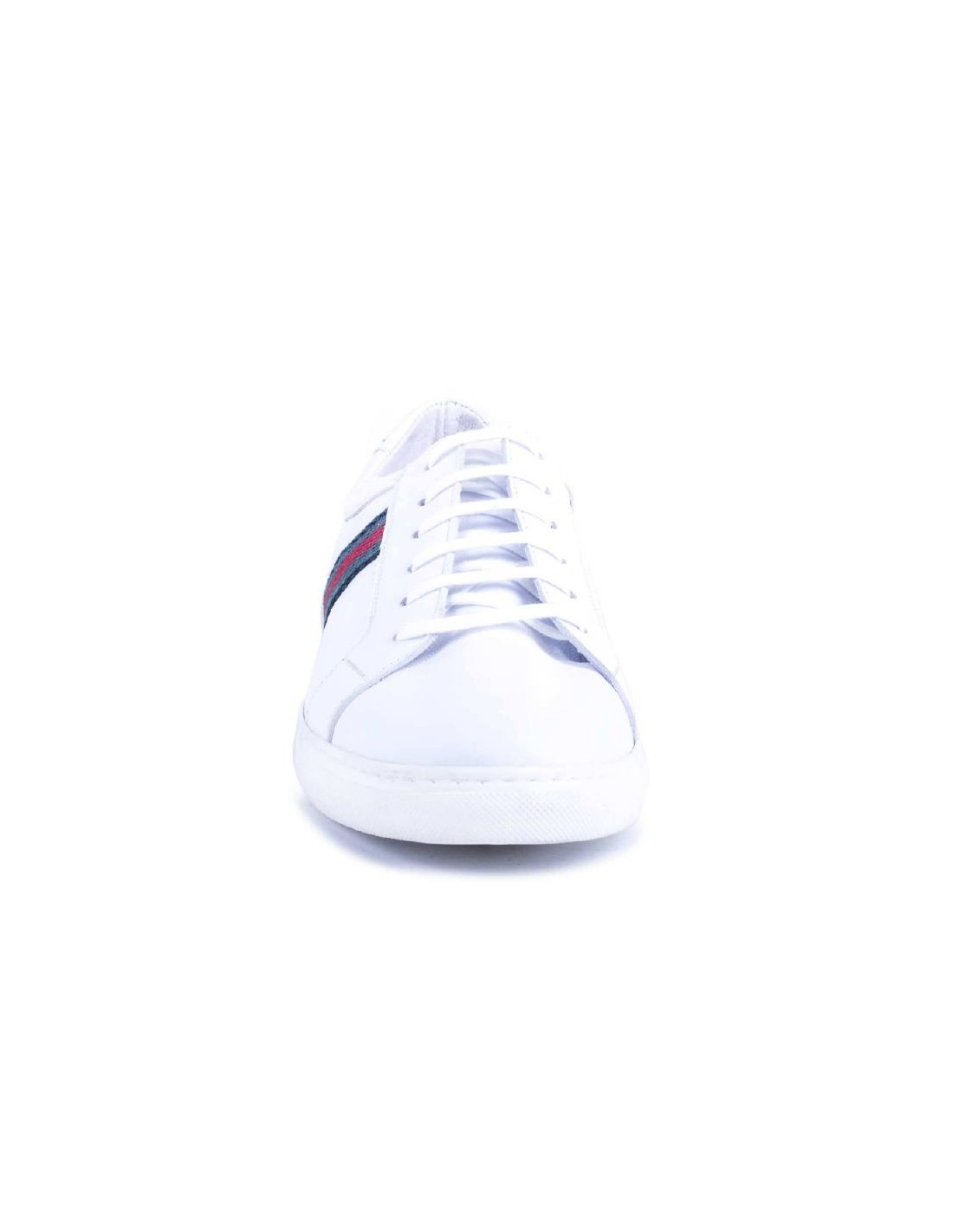 ortiz & reed Sneakers de piel con elástico lateral color blanco NACHO-BLANCO Outlet online