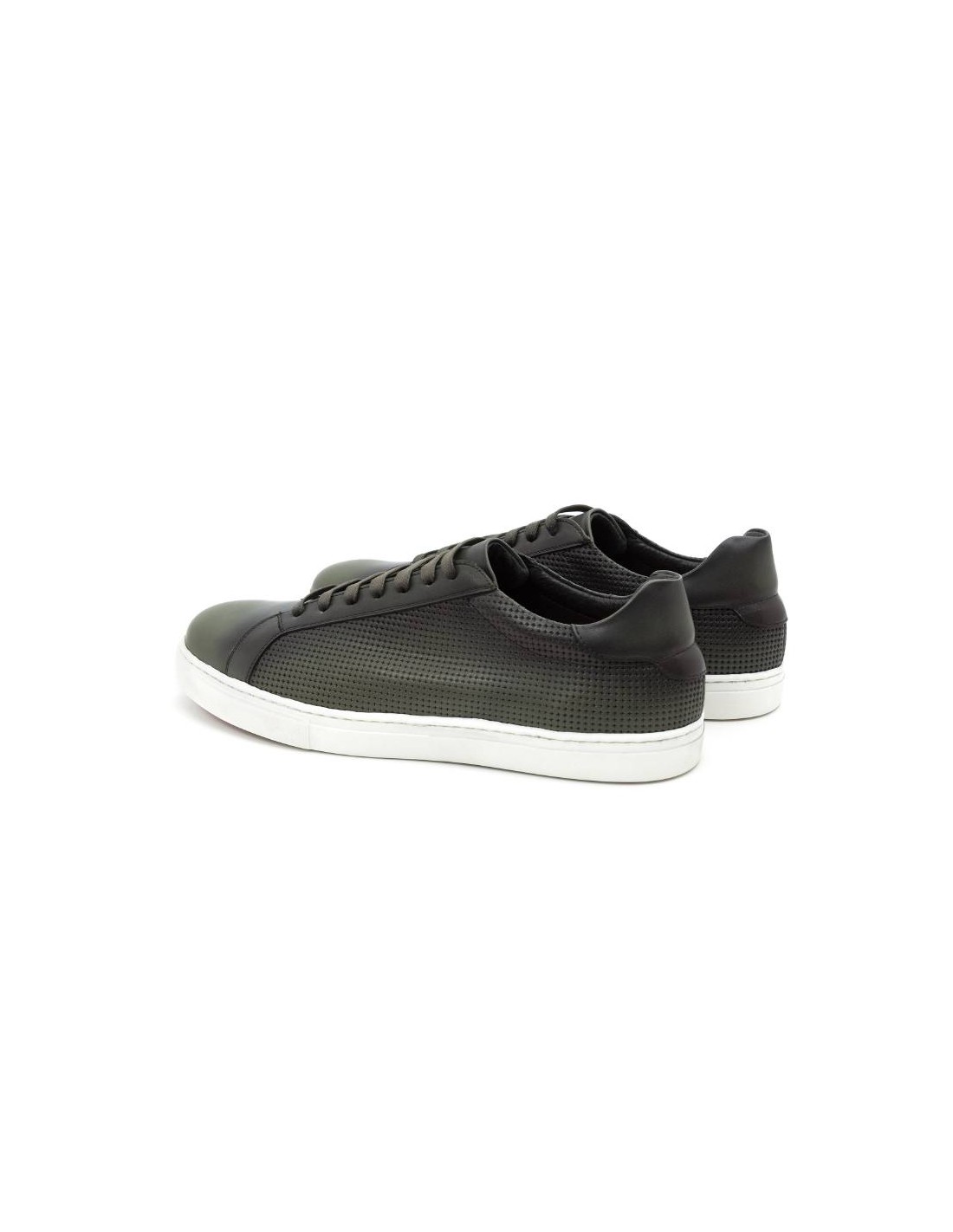 ortiz & reed Sneakers de piel grabado color verde CATAMOR-VERDE Ofertas