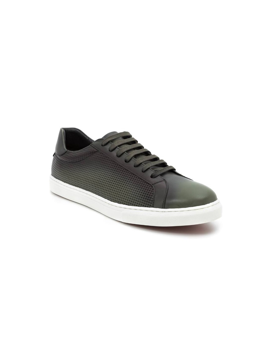 ortiz & reed Sneakers de piel grabado color verde CATAMOR-VERDE Ofertas