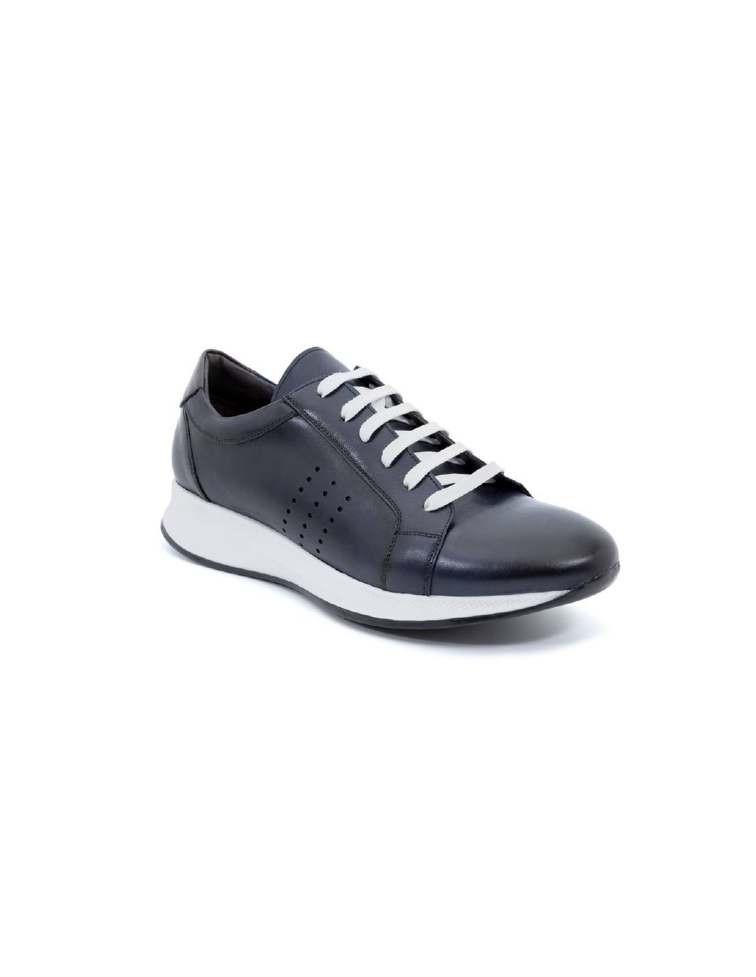 ortiz & reed Sneakers de piel grabados color azul CLETO-AZUL Venta caliente