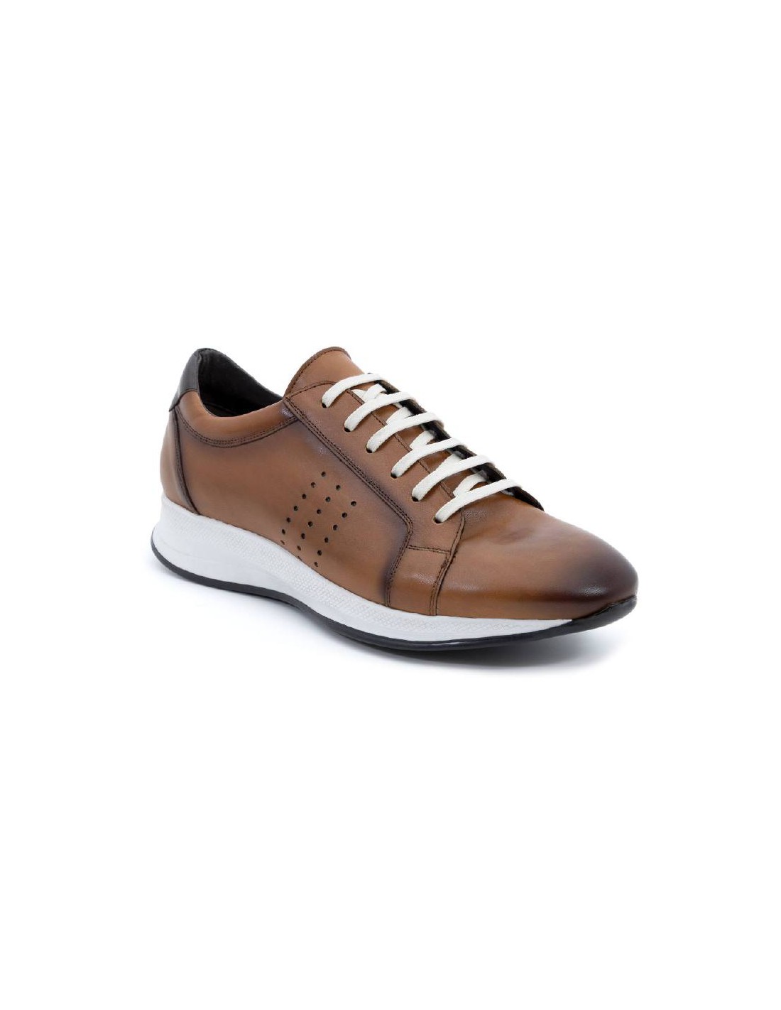 ortiz & reed Sneakers de piel grabados color cuero CLETO-CUERO En oferta