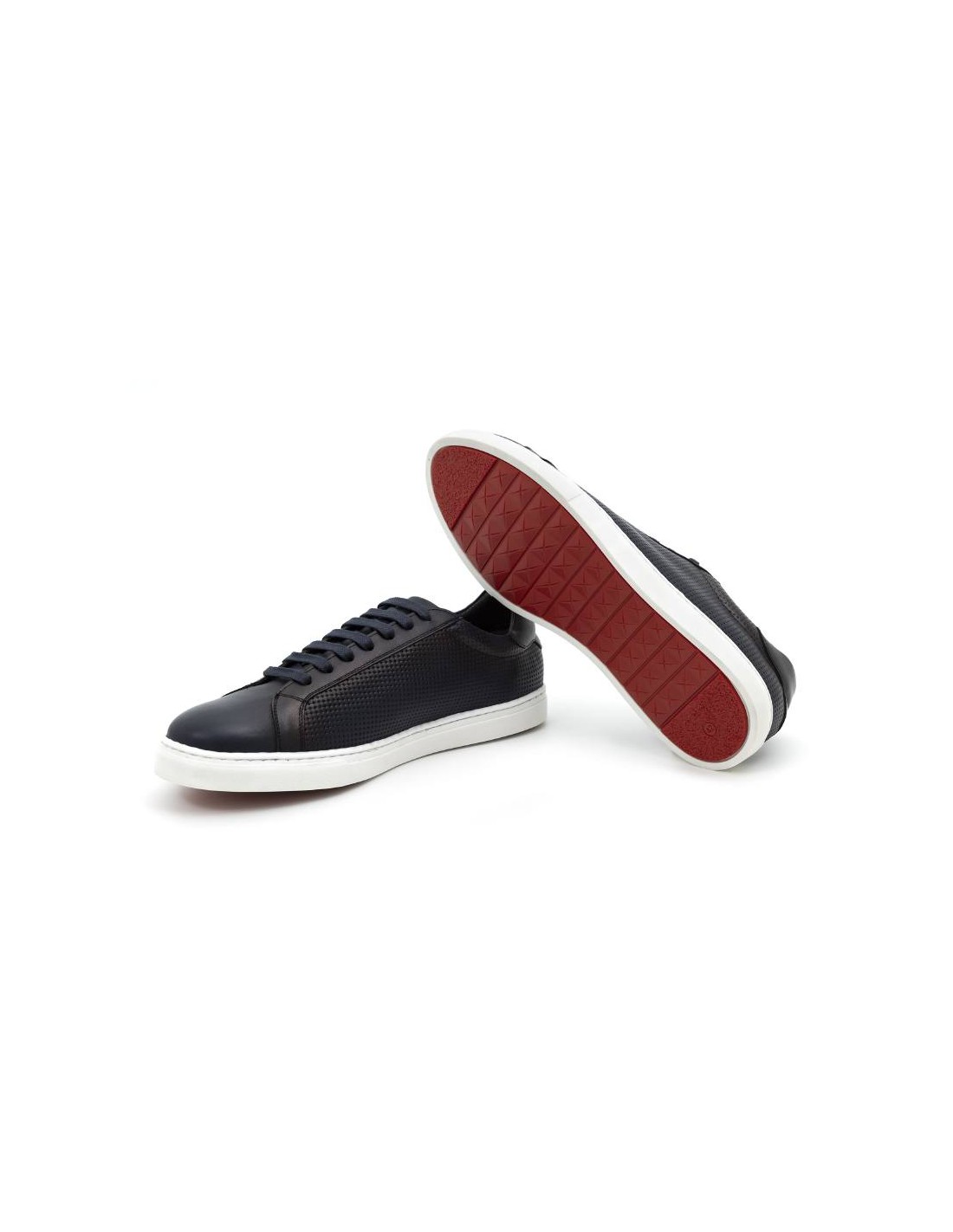 ortiz & reed Sneakers de piel liso color azul CATANOR-AZUL Gran oferta
