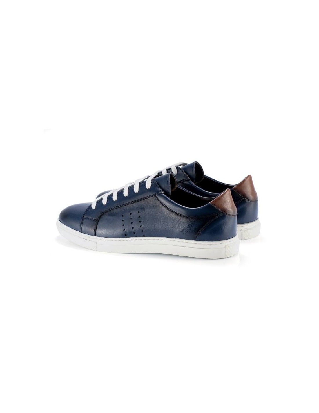 ortiz & reed Sneakers de piel liso color azul LABOR-NAVY Rebajas baratas